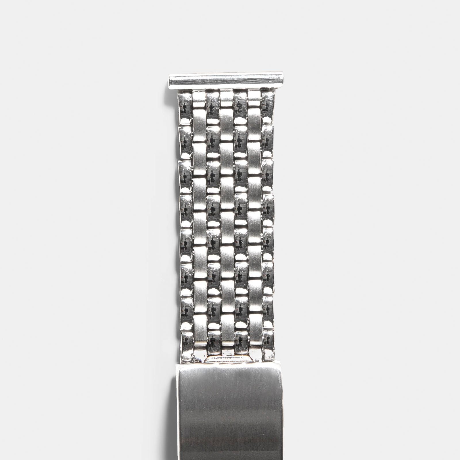 Beads Of Rice Horlogearmband mat/gepolijst - rechte endlinks - Lengte Lang