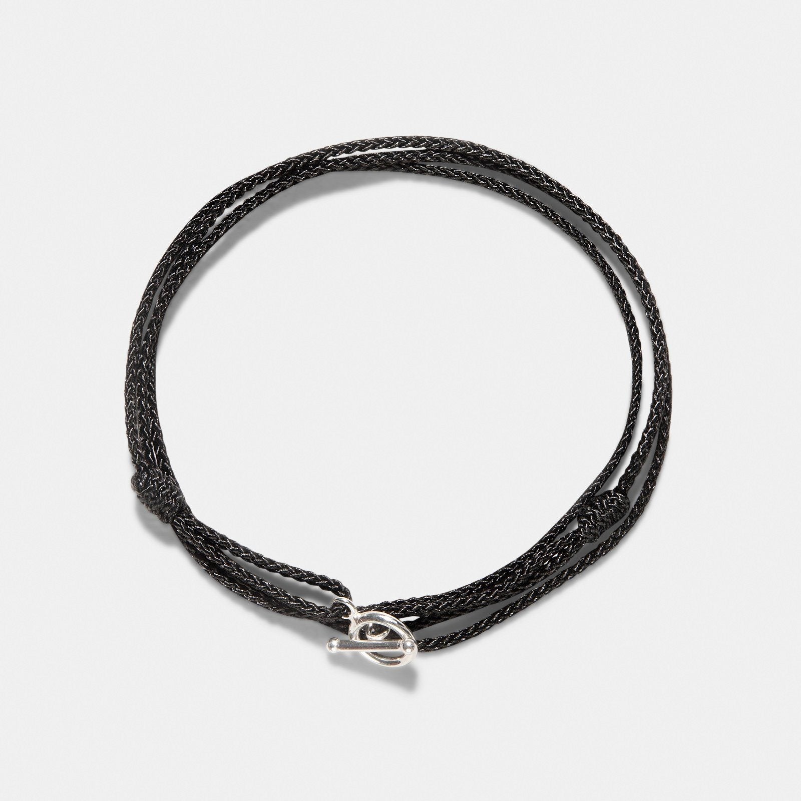 Oskar Gydell Black Nylon Rope Bracelet