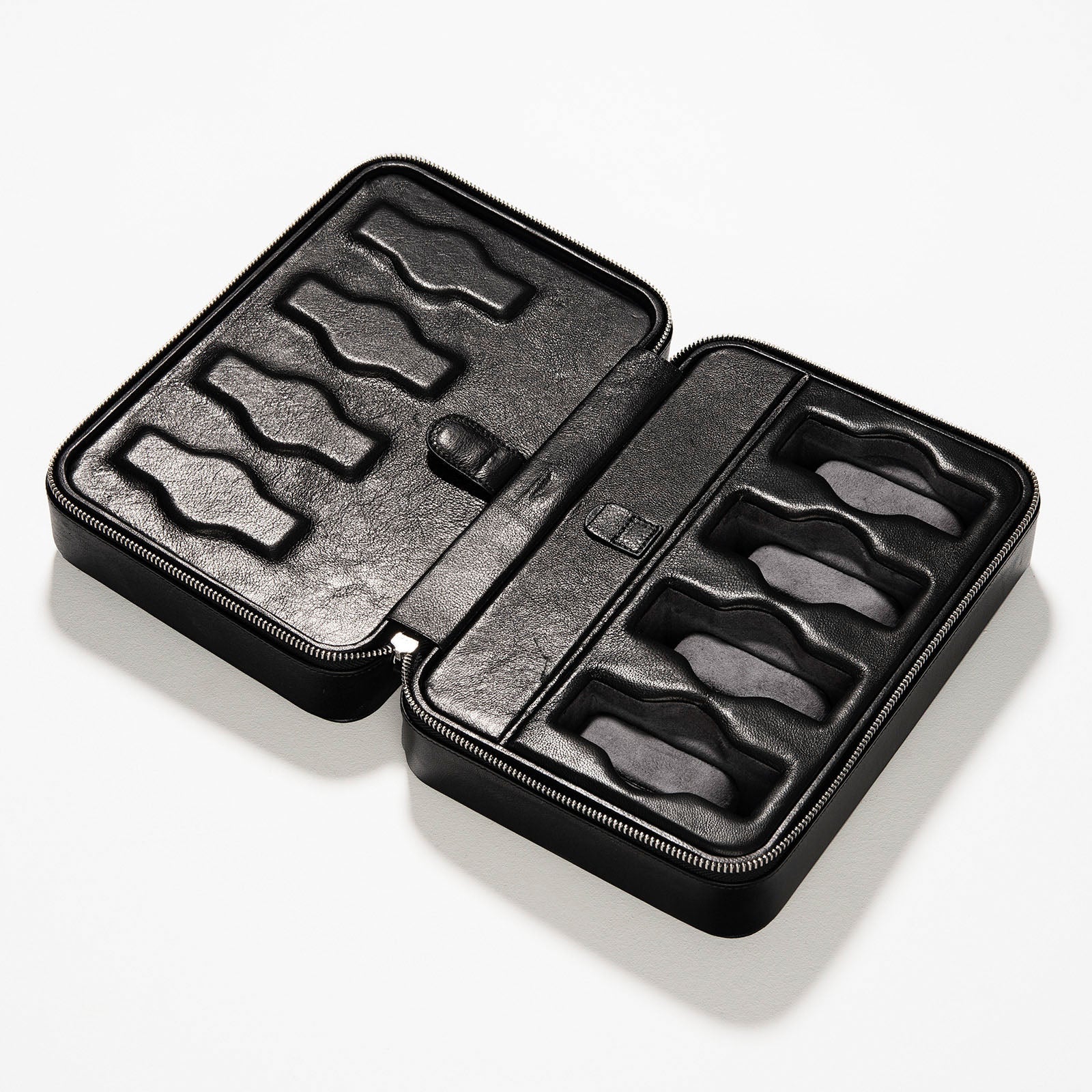 Black Luxury Leather Watch Box