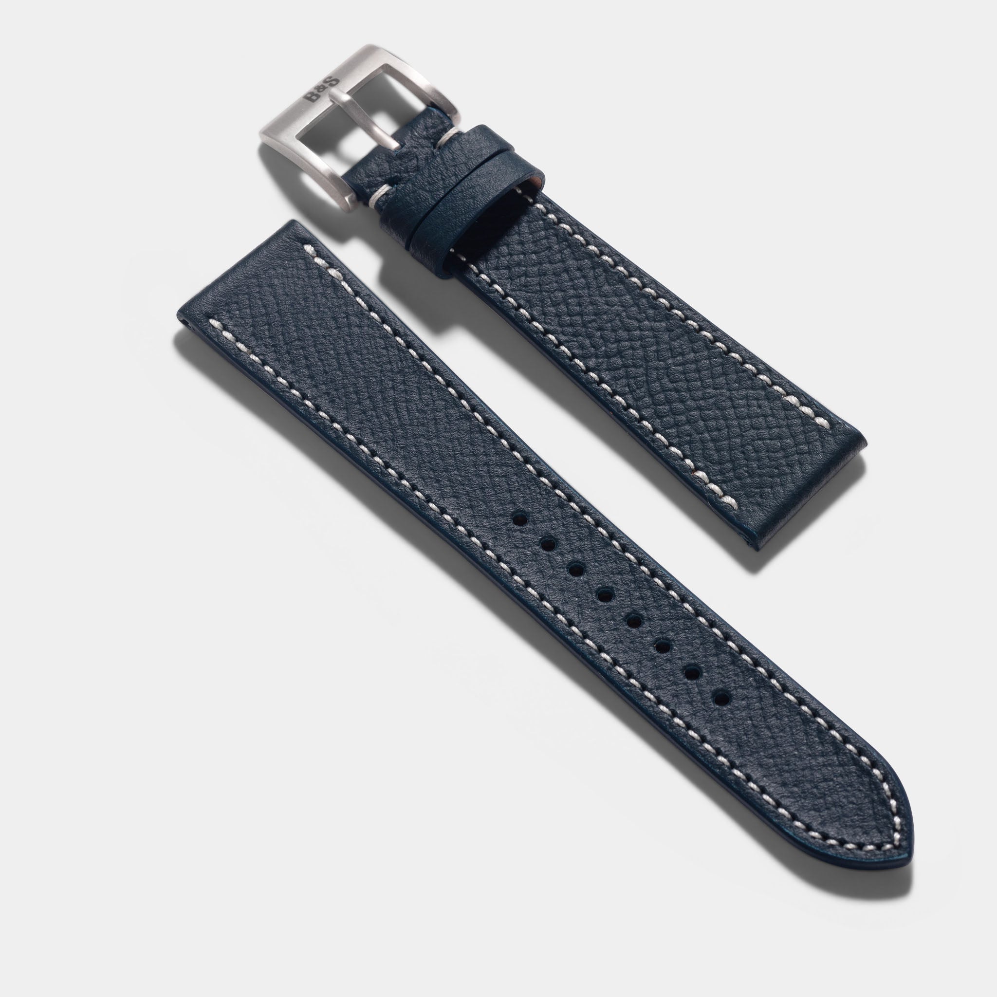 Marston Calf Midnight Blue Leren Horlogeband
