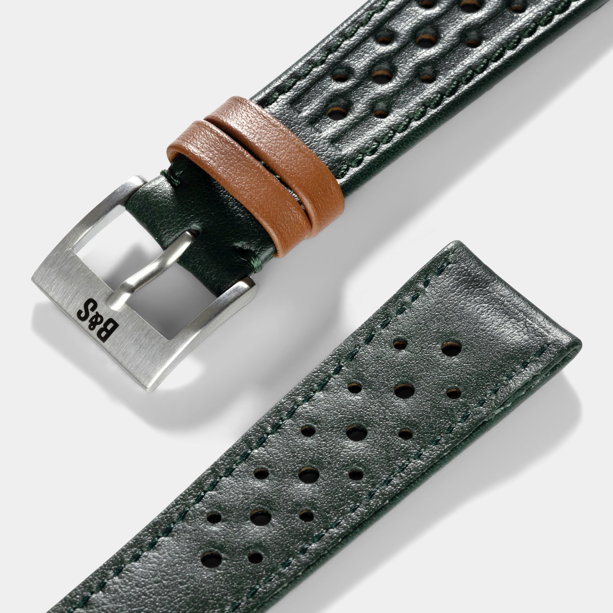 Horlogeband voor Omega Speedmaster Professional - Racing Green Speedy Leather