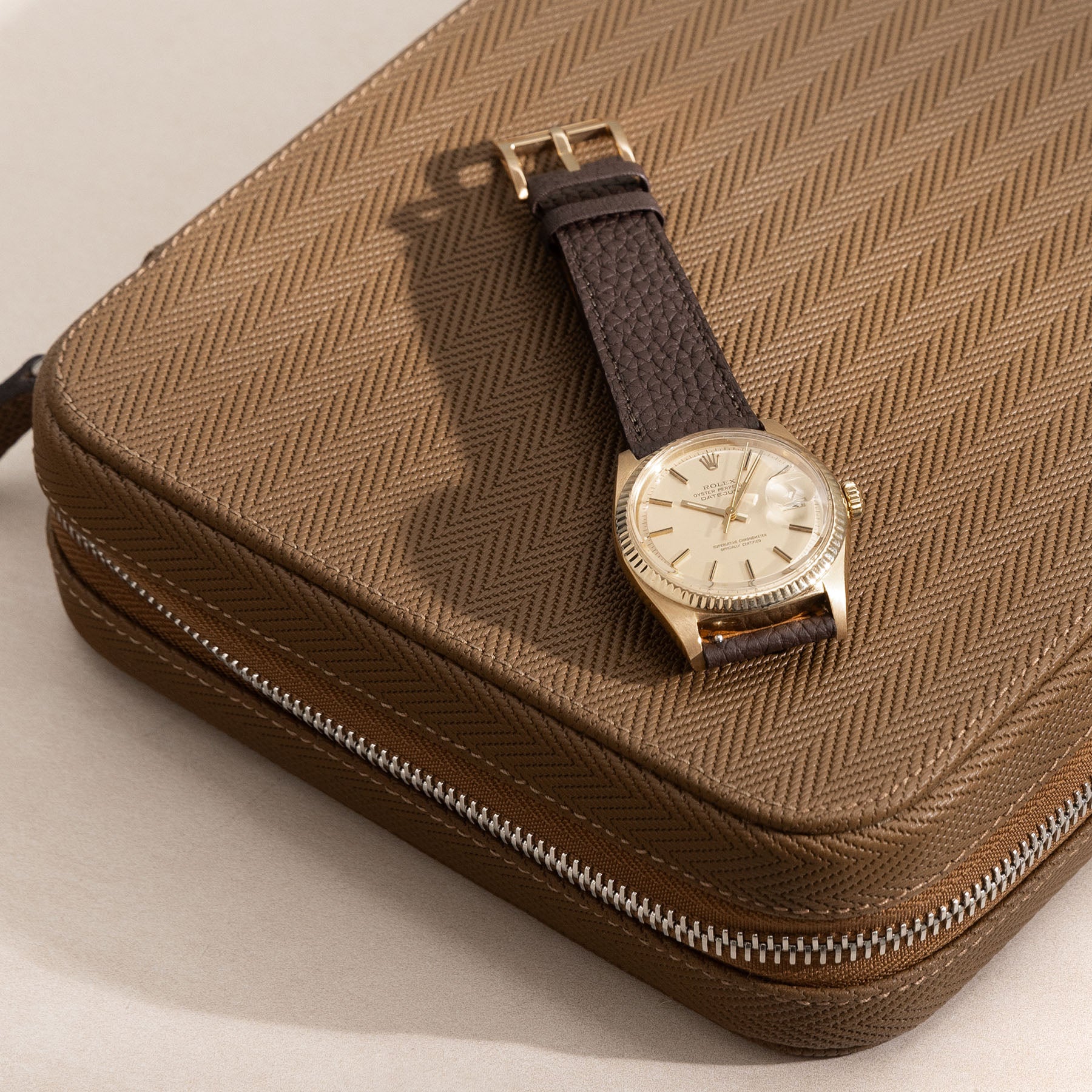 The Berlin 10 Watch Leather Zip Folder - Jubilee Edition by JPM for Bulang and Sons