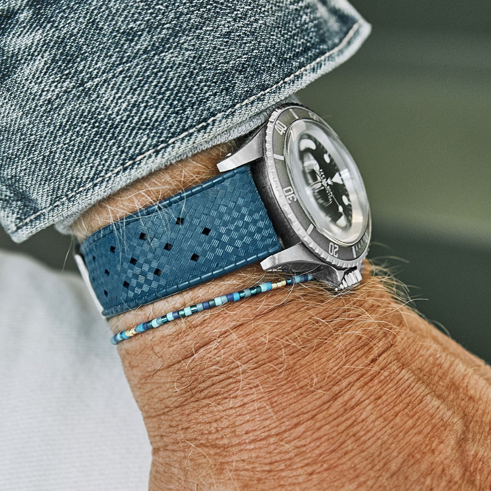 Oskar Gydell Blue Miyuki Bracelet