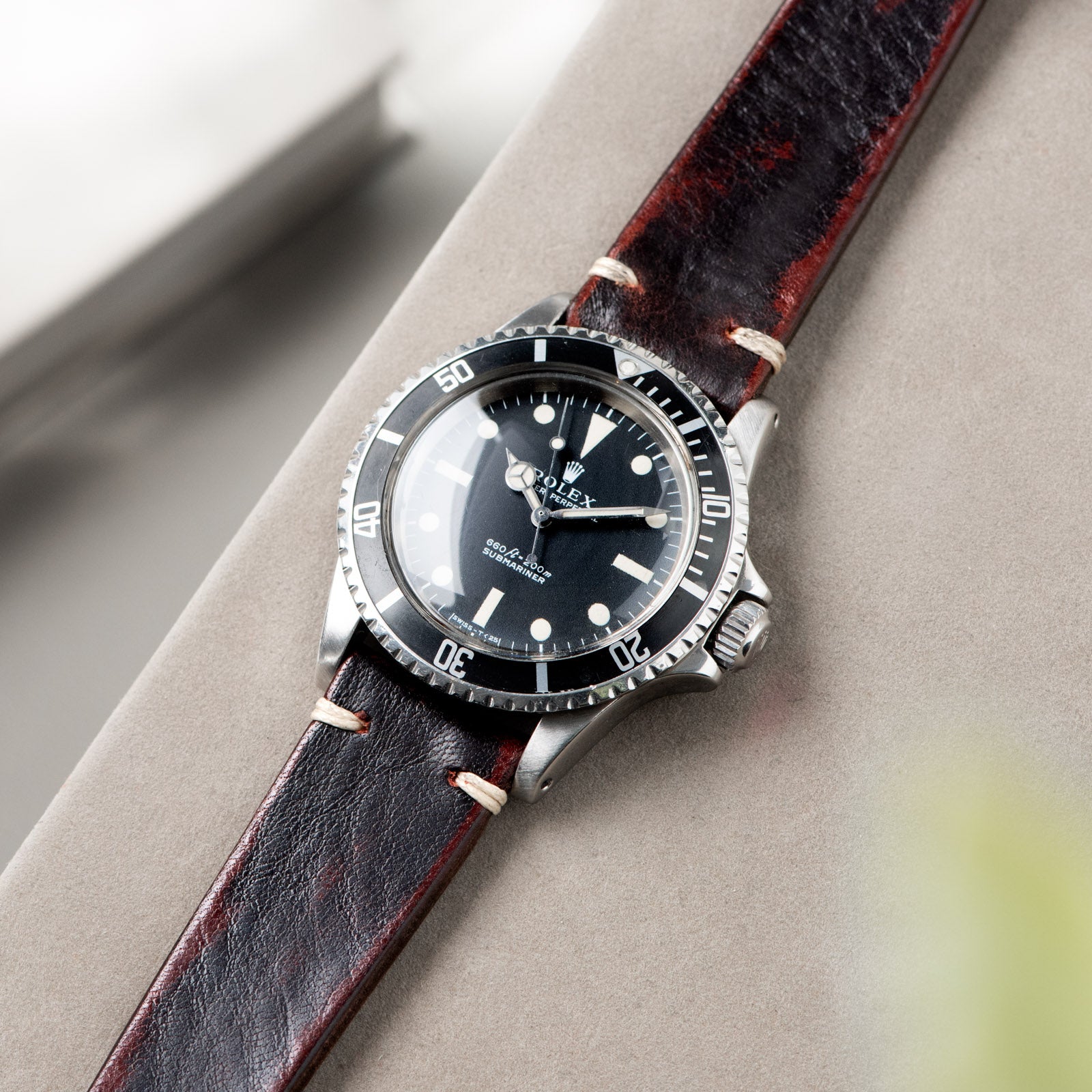 Diablo Black Leather Watch Strap