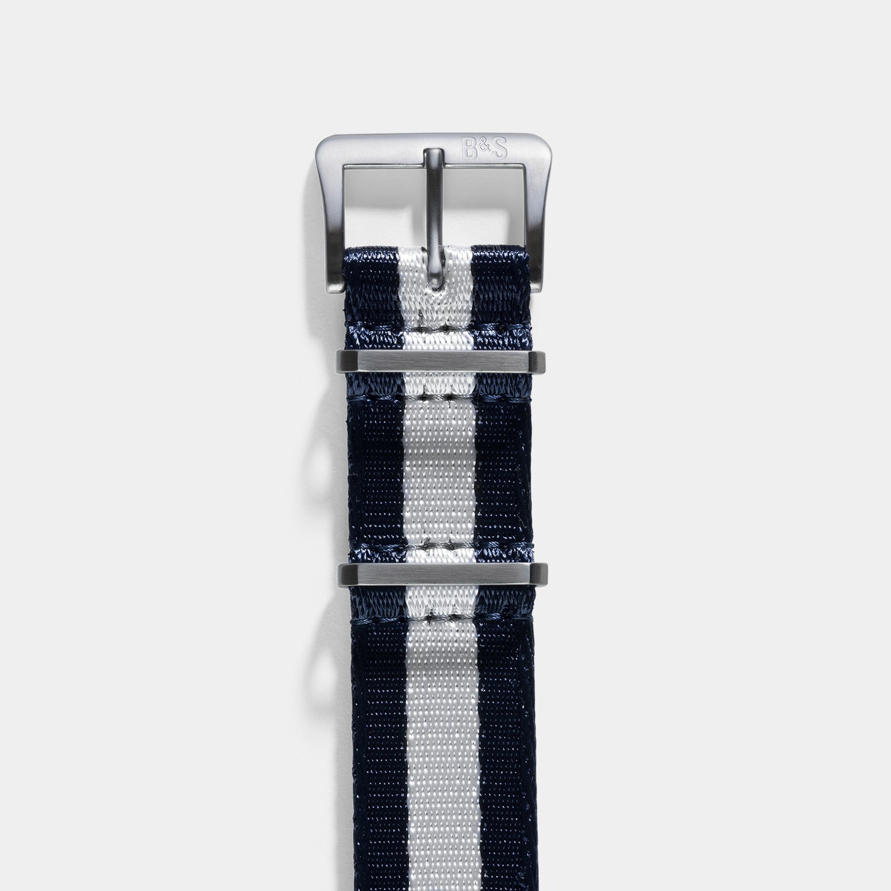Deluxe Nylon Nato Horlogeband Navy White