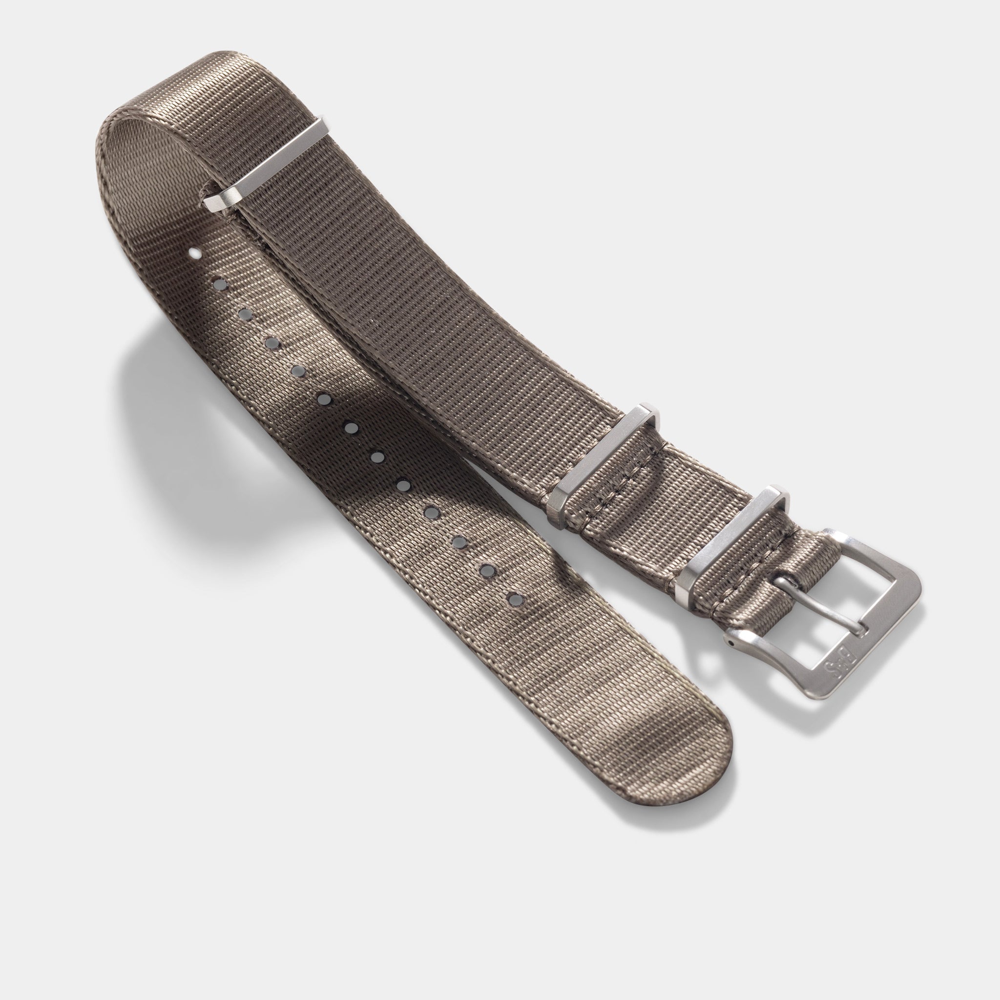 Horlogeband voor Omega Speedmaster Professional - Nylon Nato Taupe Grey