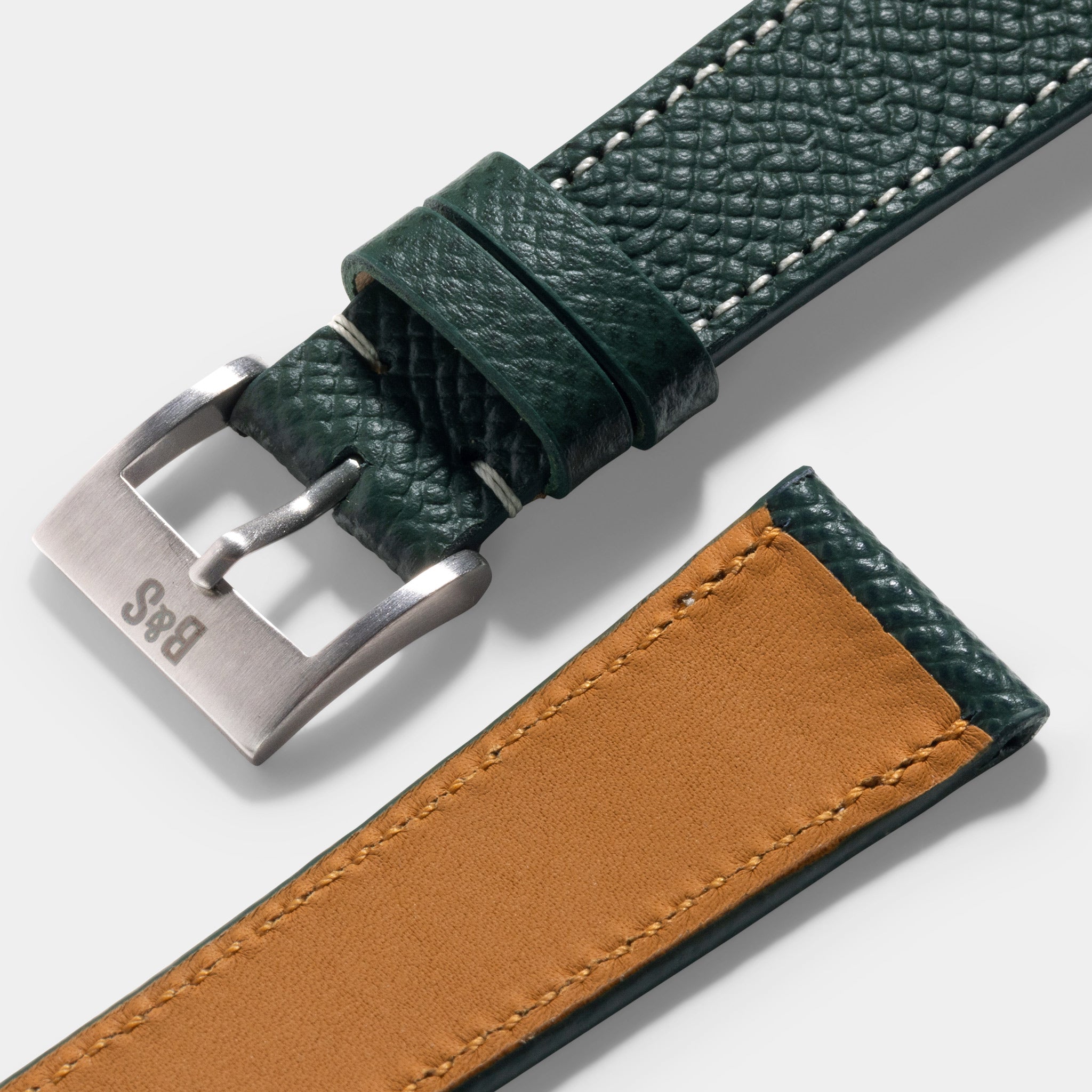 Marston Calf Dark Green Leren Horlogeband