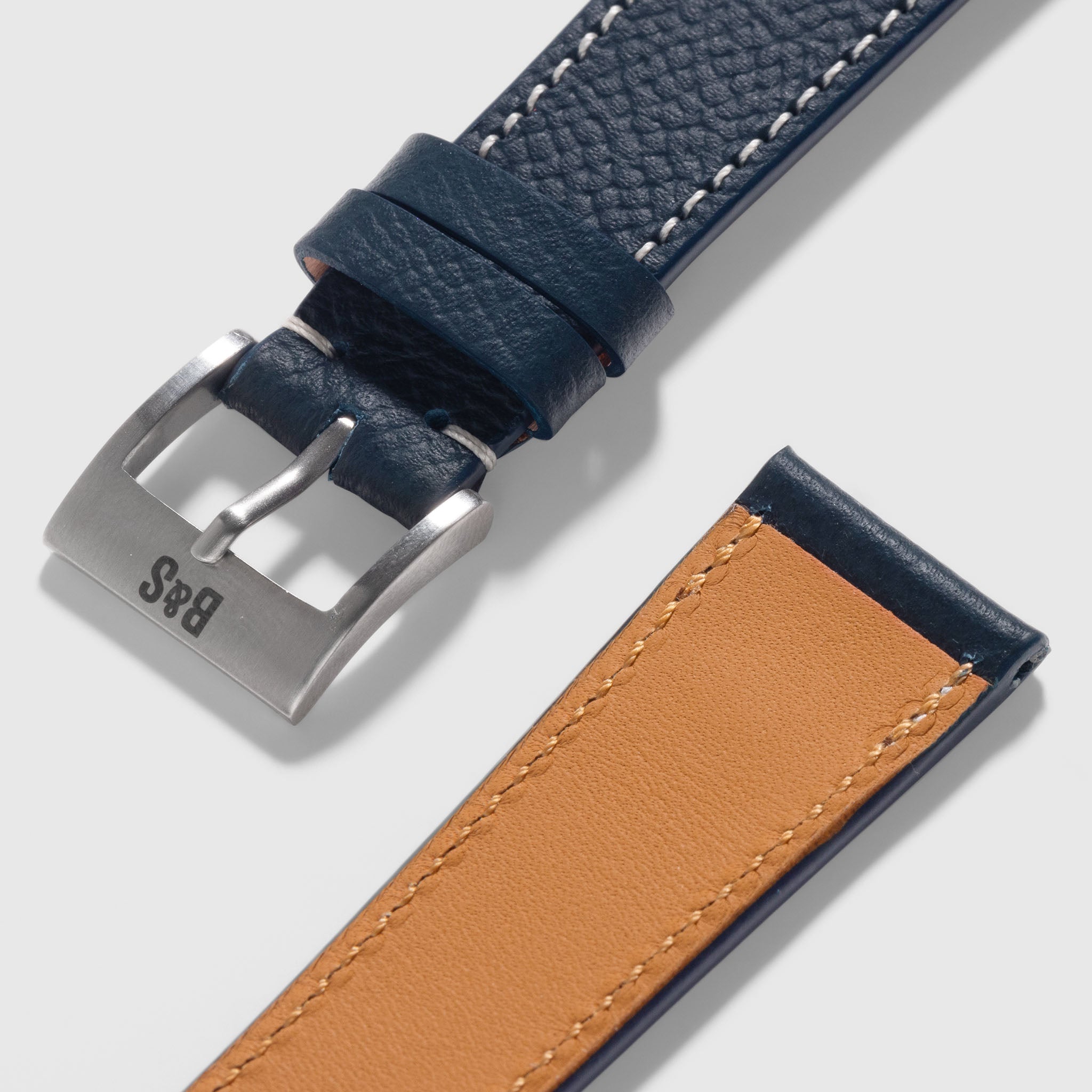 Marston Calf Midnight Blue Leren Horlogeband
