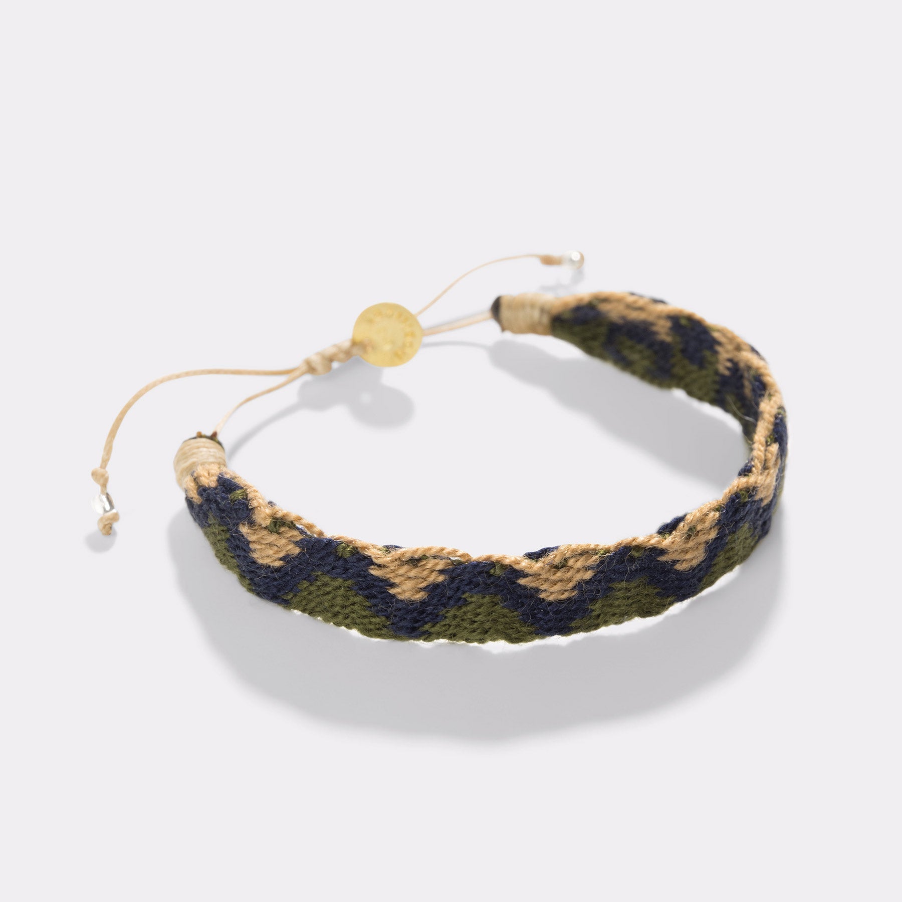 Guanabana Handmade Captain Bracelet Green and Light Brown