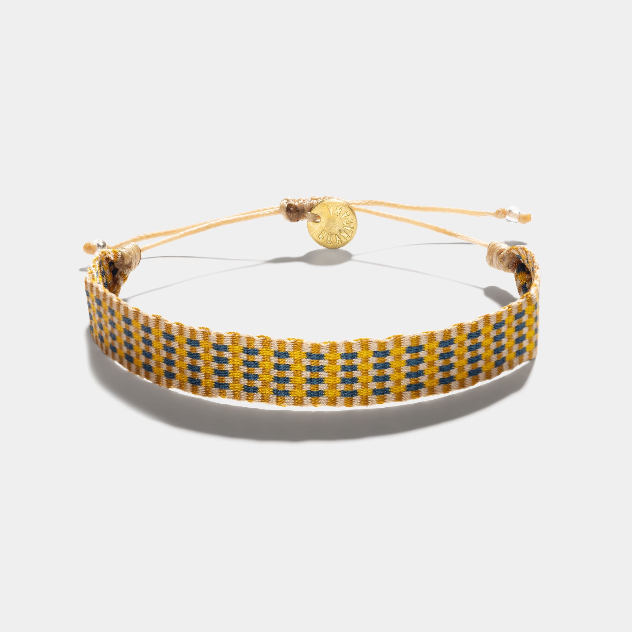 Guanabana Bracelet Argantinas 1CM Checker Yellow