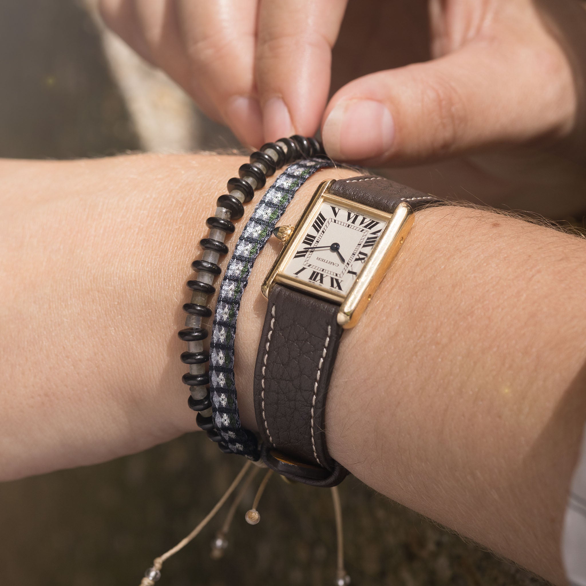 Guanabana Handmade Bracelet Celine Black Stone