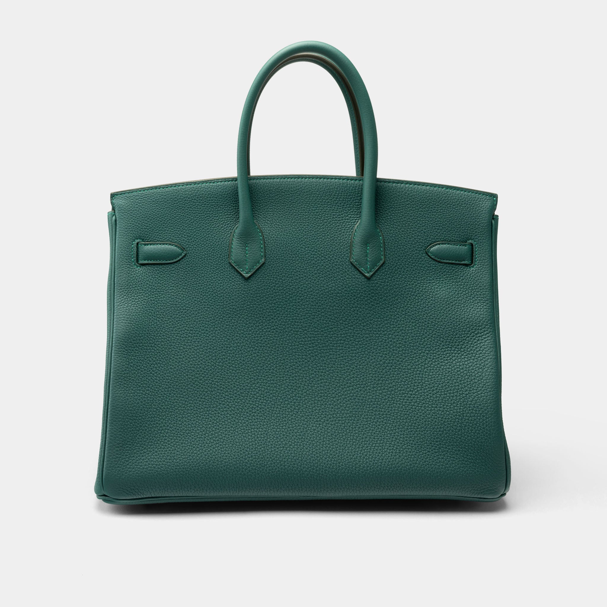 Hermes Birkin 35 Veau Togo Malachite New Full Set