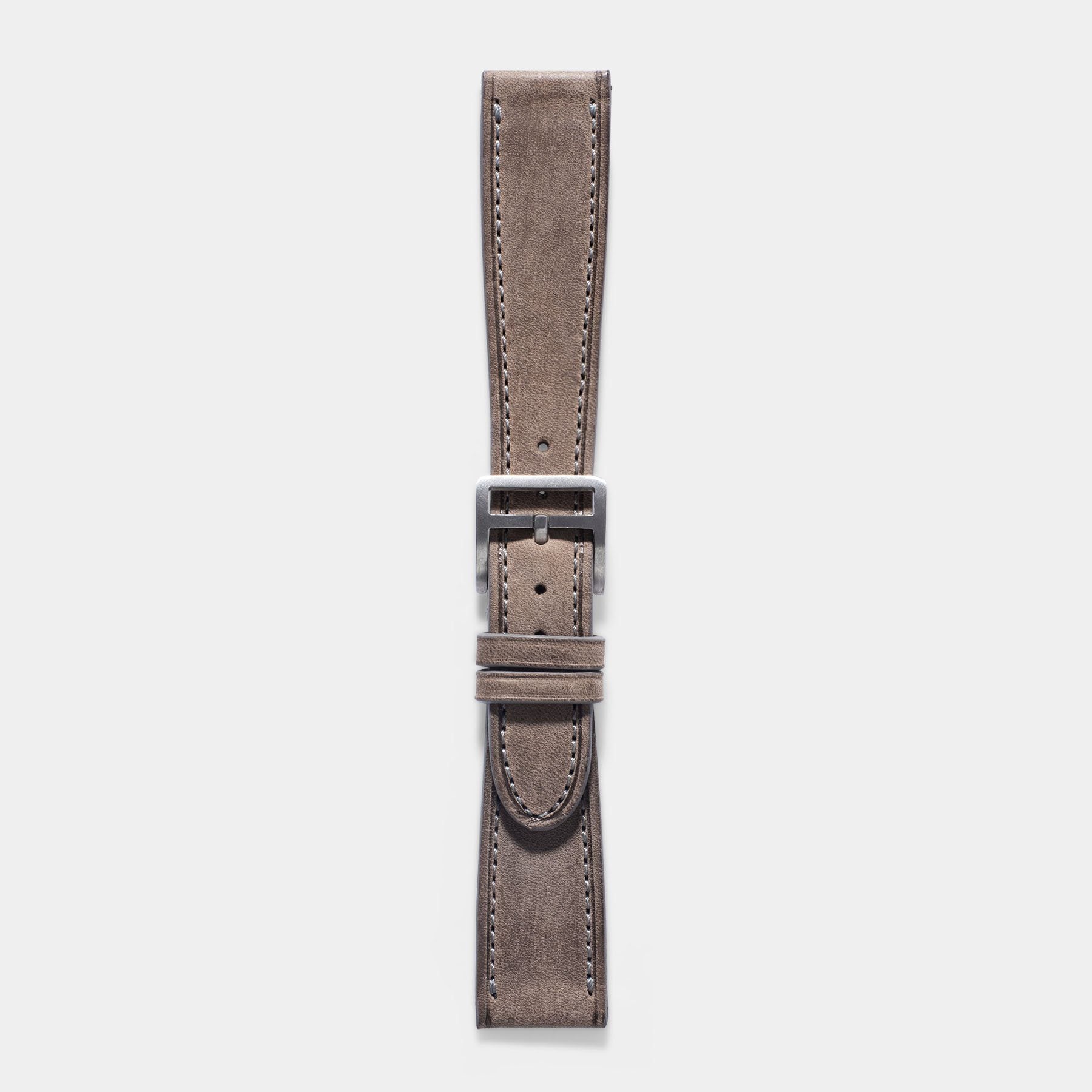 Café au Lait Leather Watch Strap