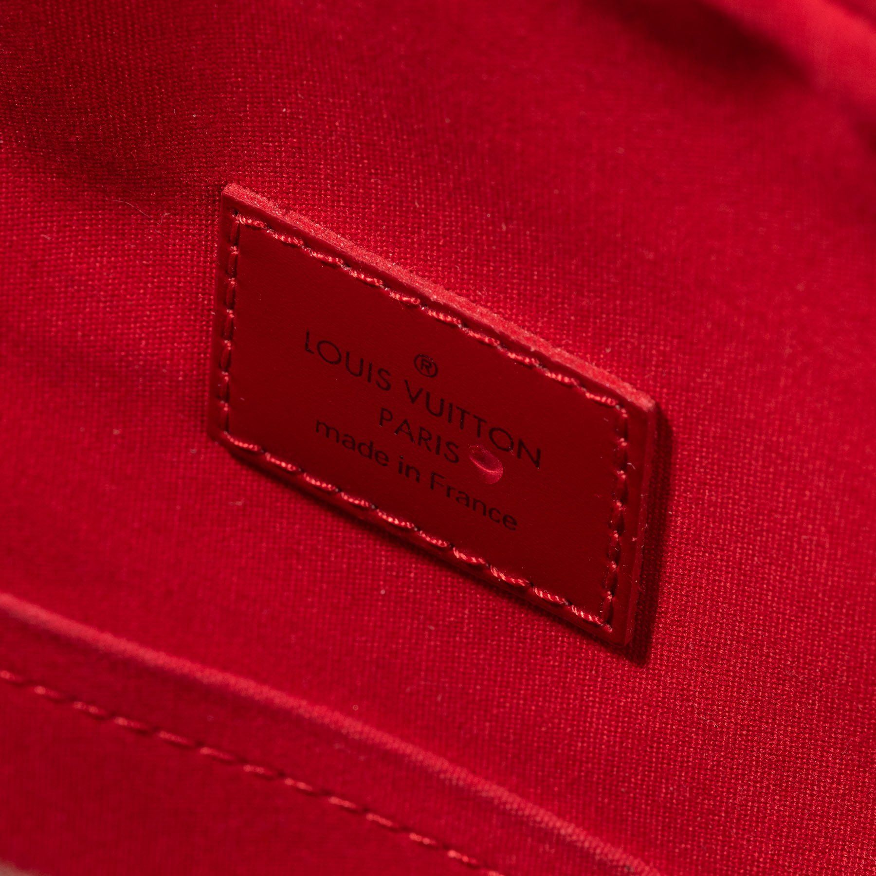 Louis Vuitton Red Epi Leather Business Bag