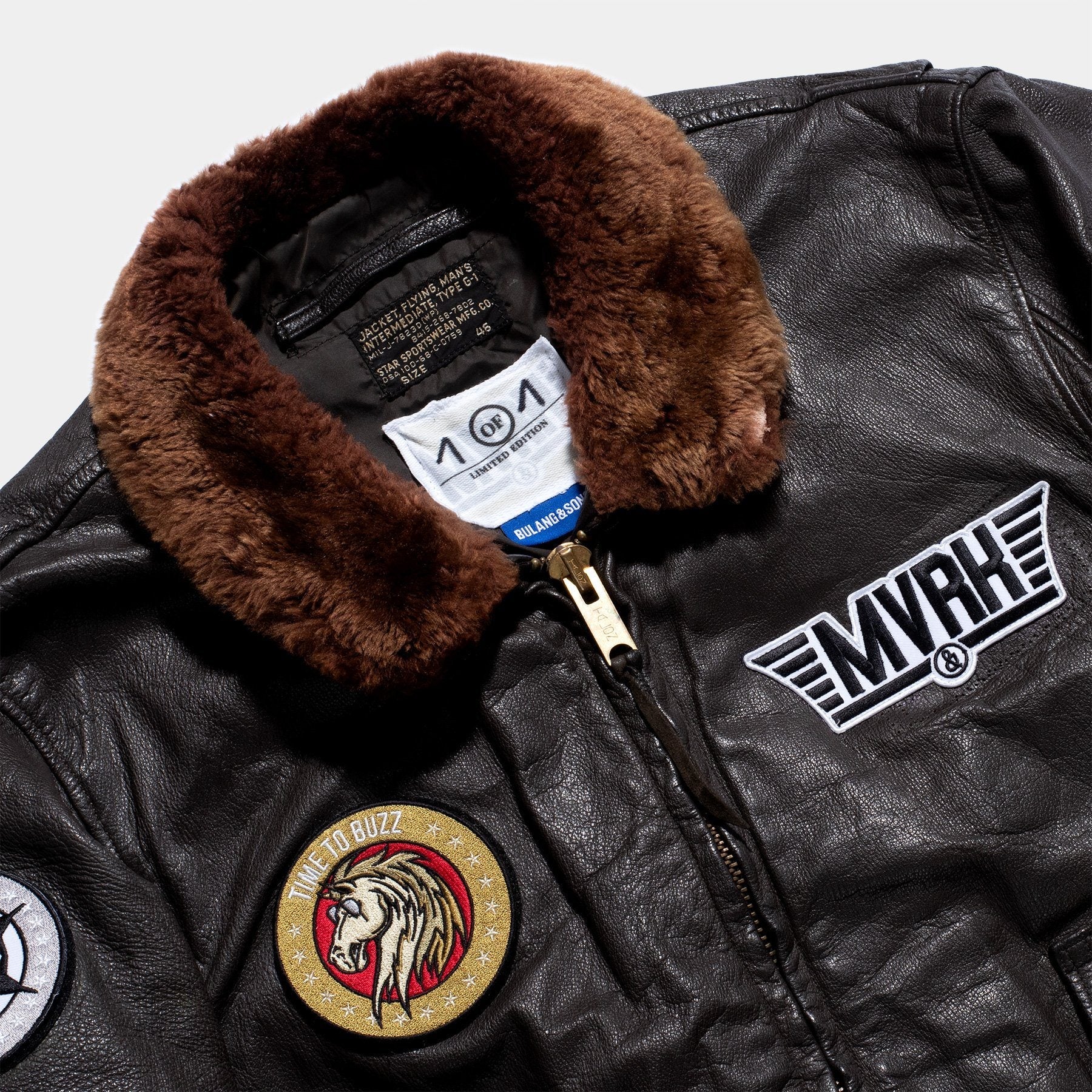 1 OF 1 Custom Vintage MVRK G-1 Leather Flight Jacket
