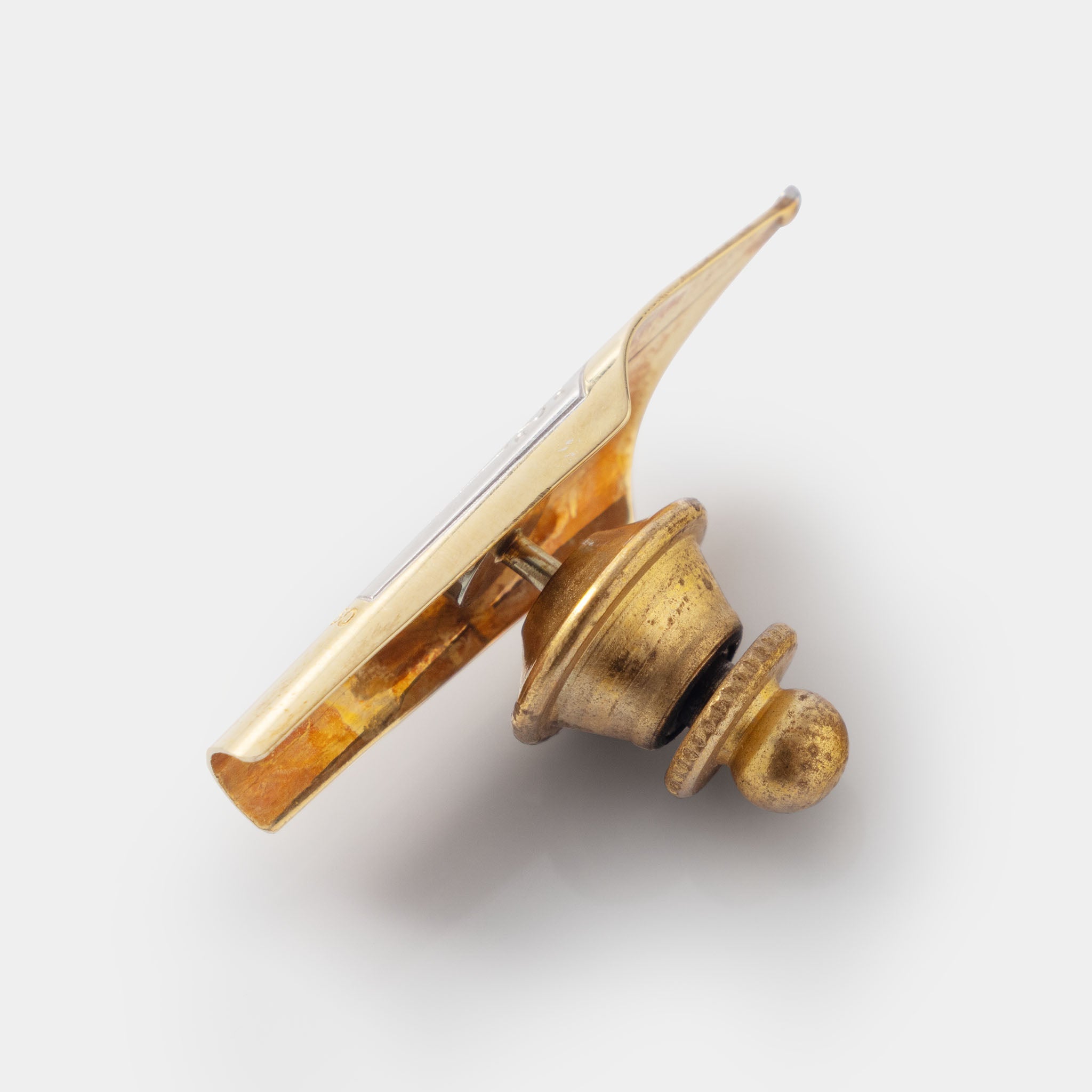 Cartier "Fountain pen pin " in 18 k yellow and white gold