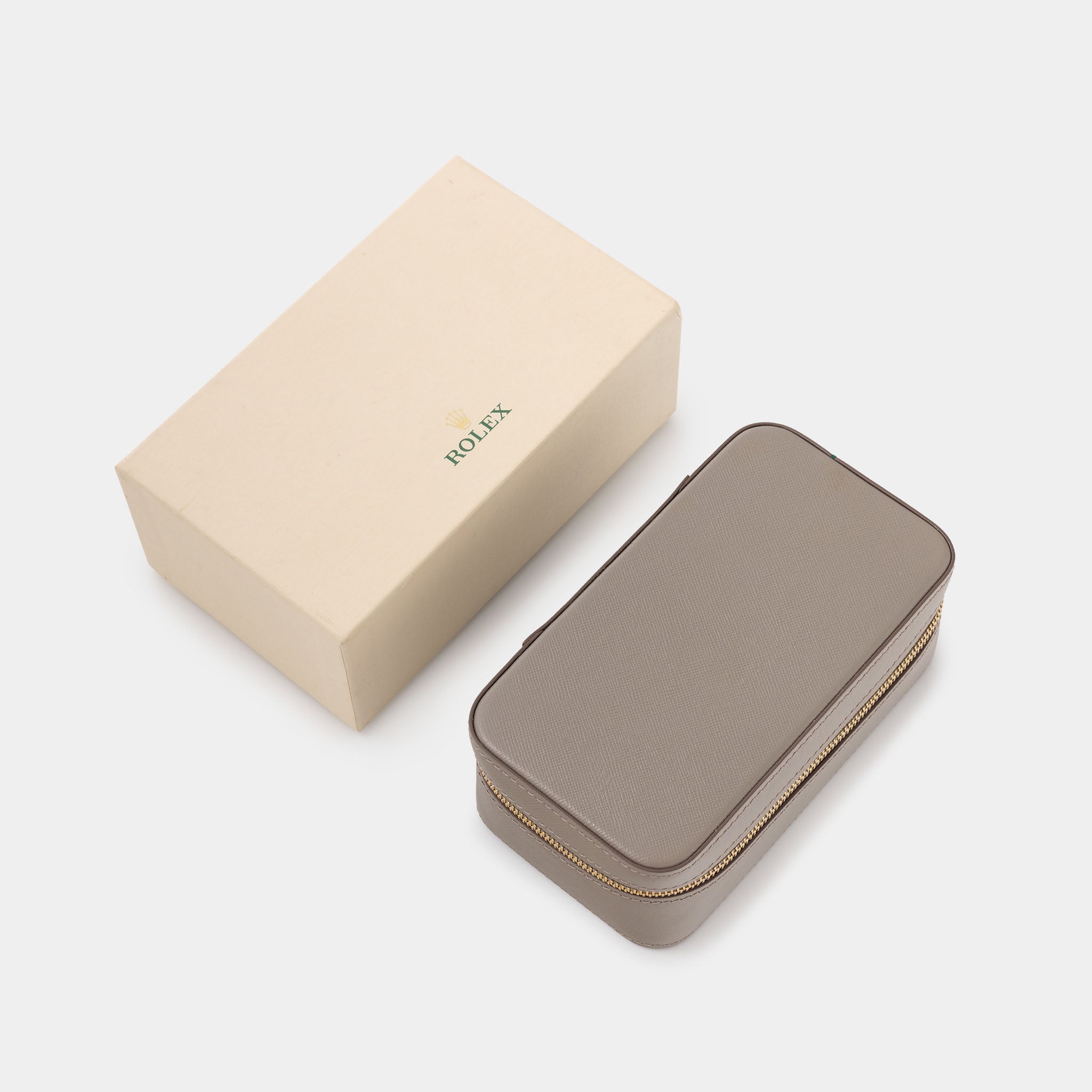 Rolex jewelry leather Box taupe color