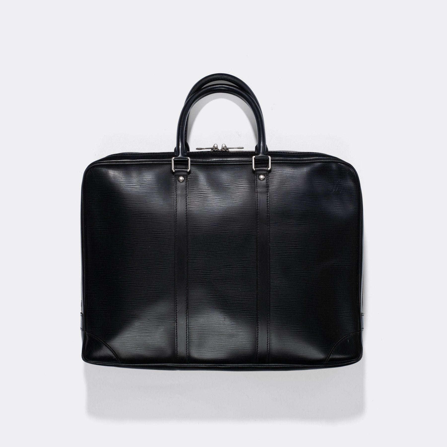 Louis Vuitton Black Epi Porte Documents Voyage