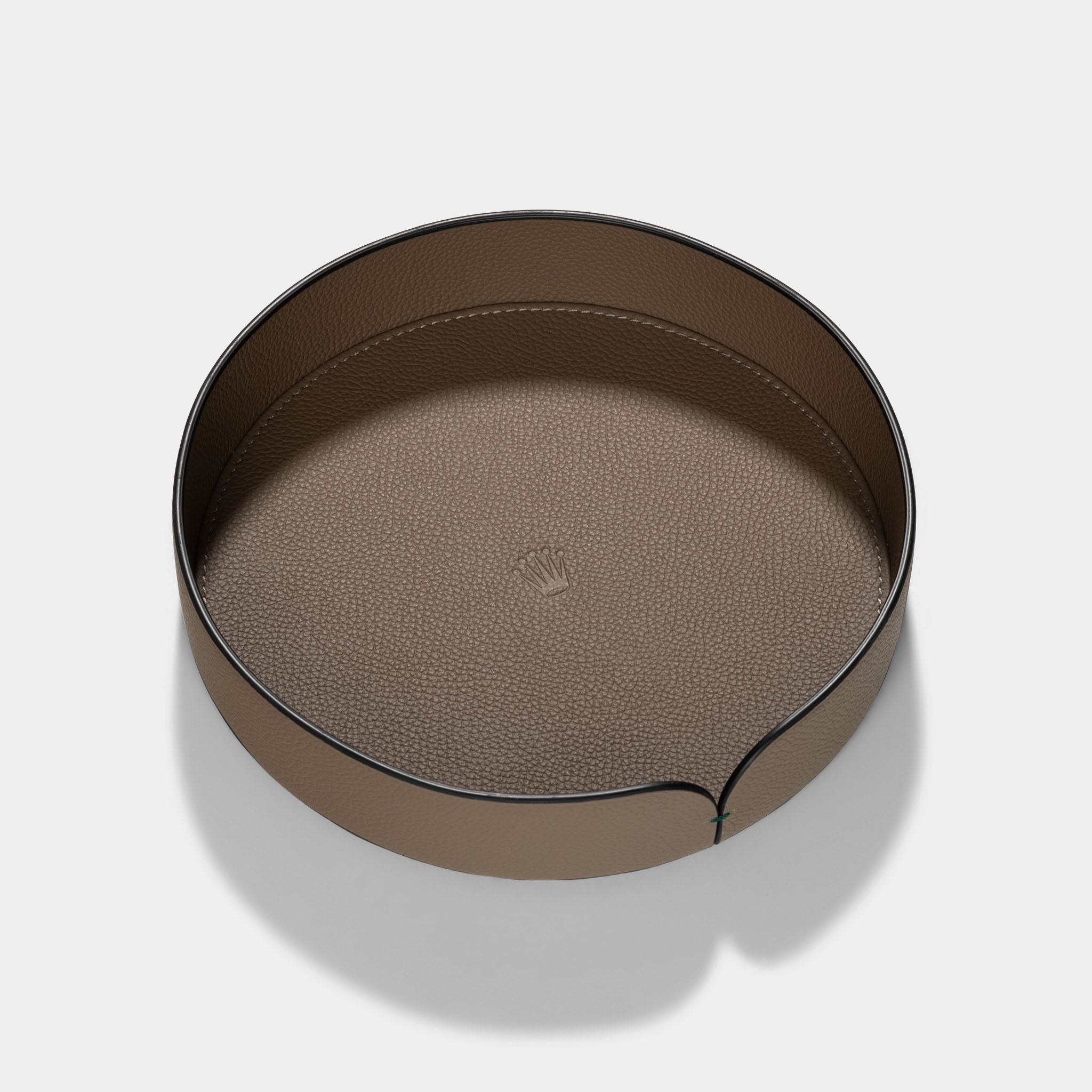 Rolex taupe color leather organiser tray