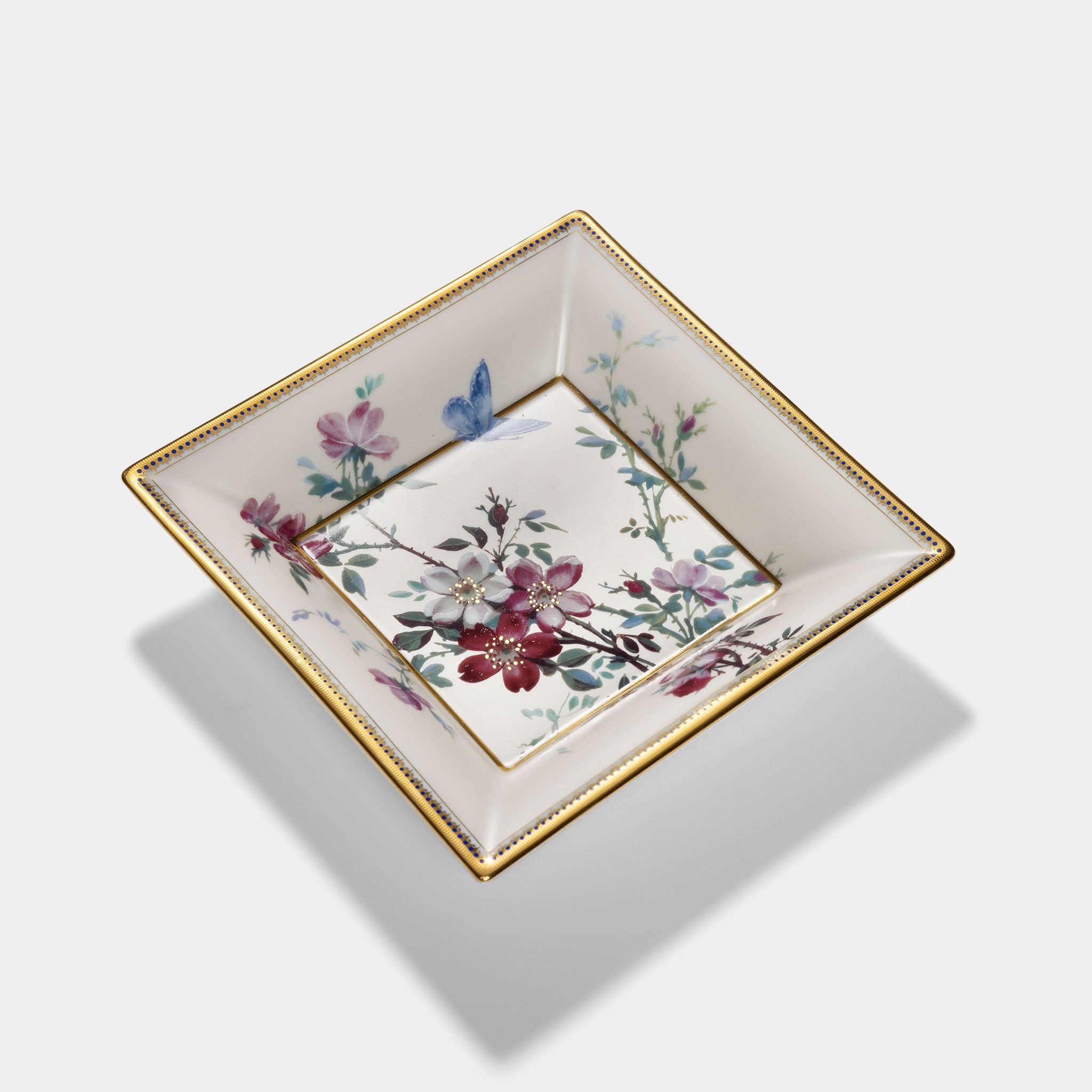 Patek Philippe Porcelan "Fower Motiv" Limoges Vide Poche Dish Trinket