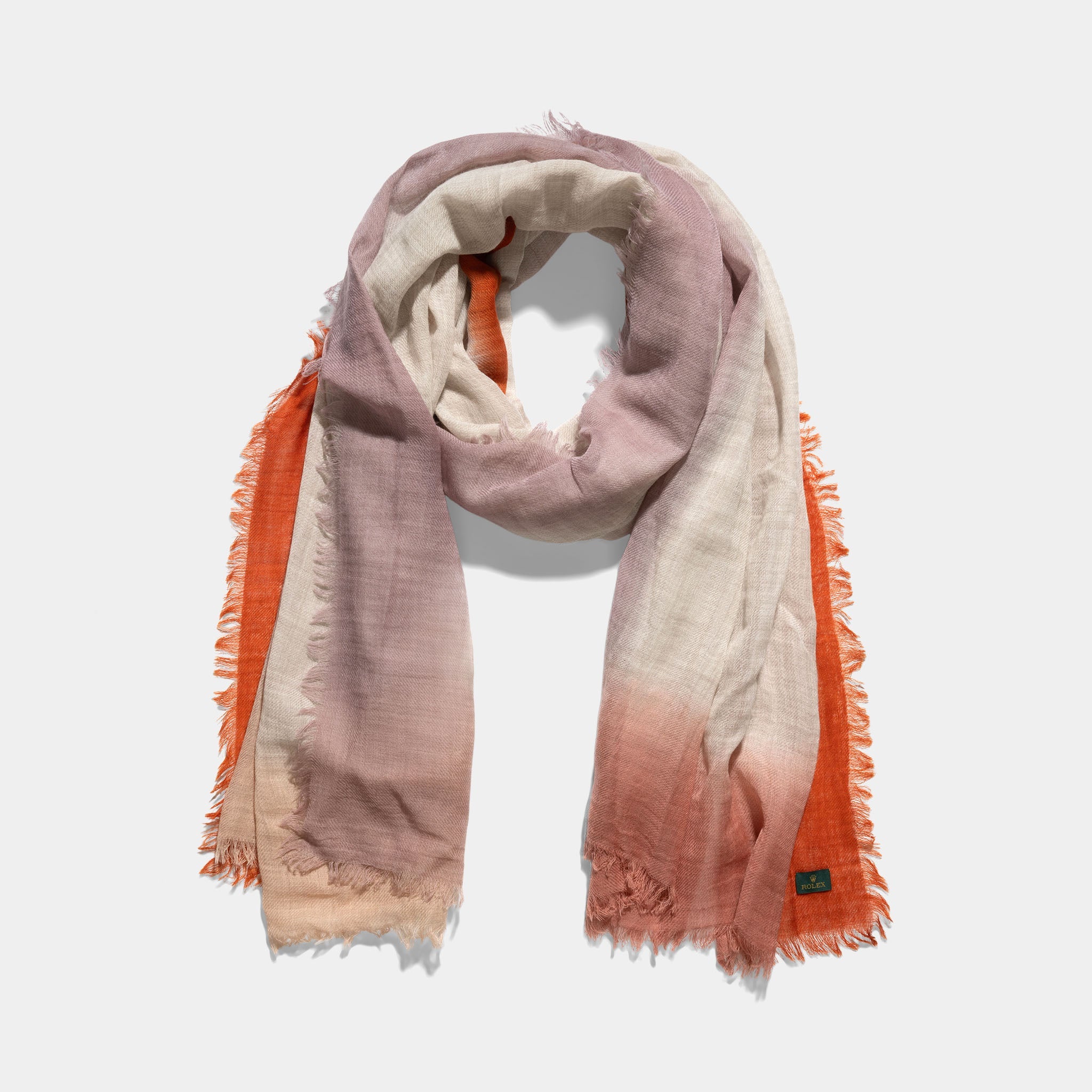 Rolex oversized wool Scarf Taupe colour