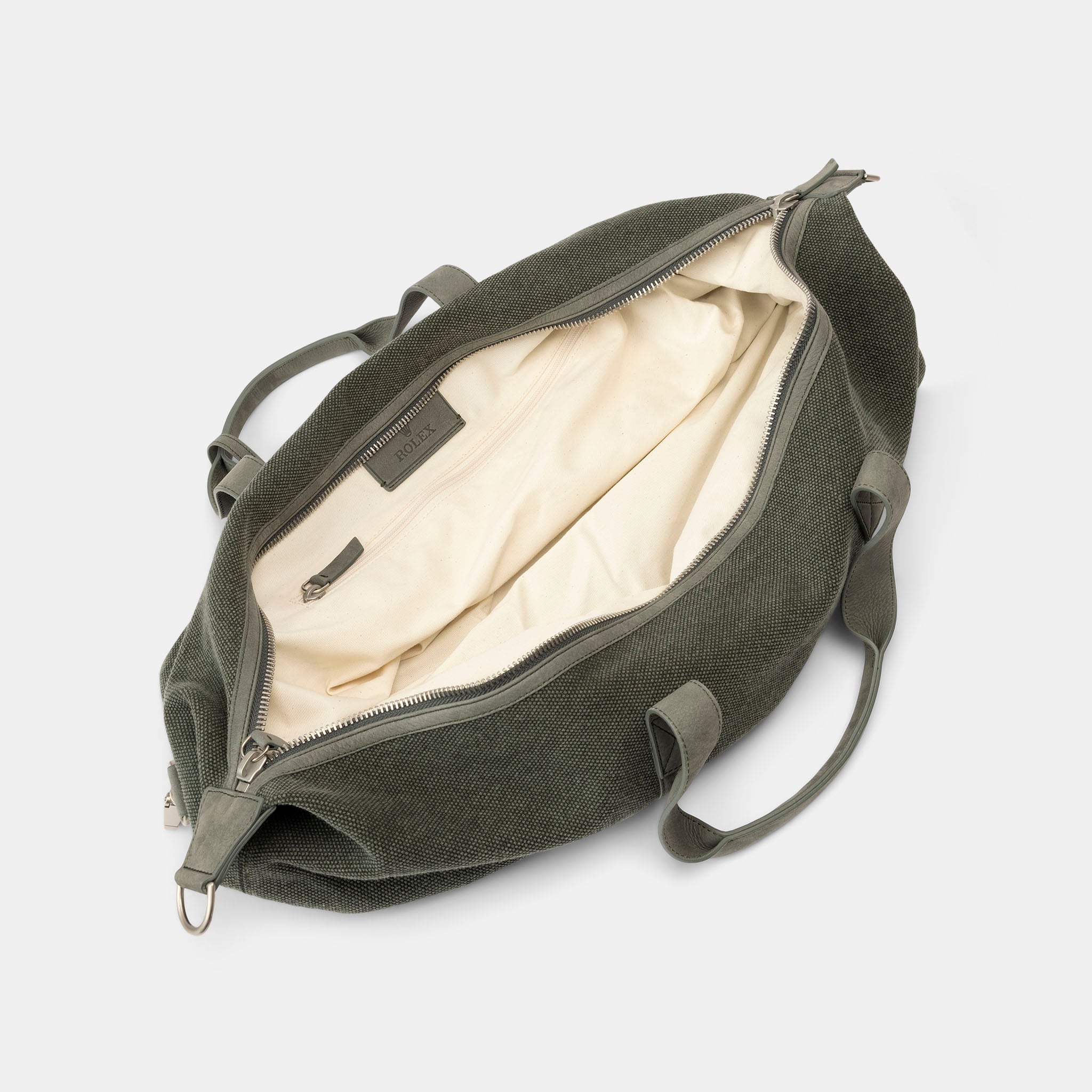 Rolex Green Canvas ravel Bag
