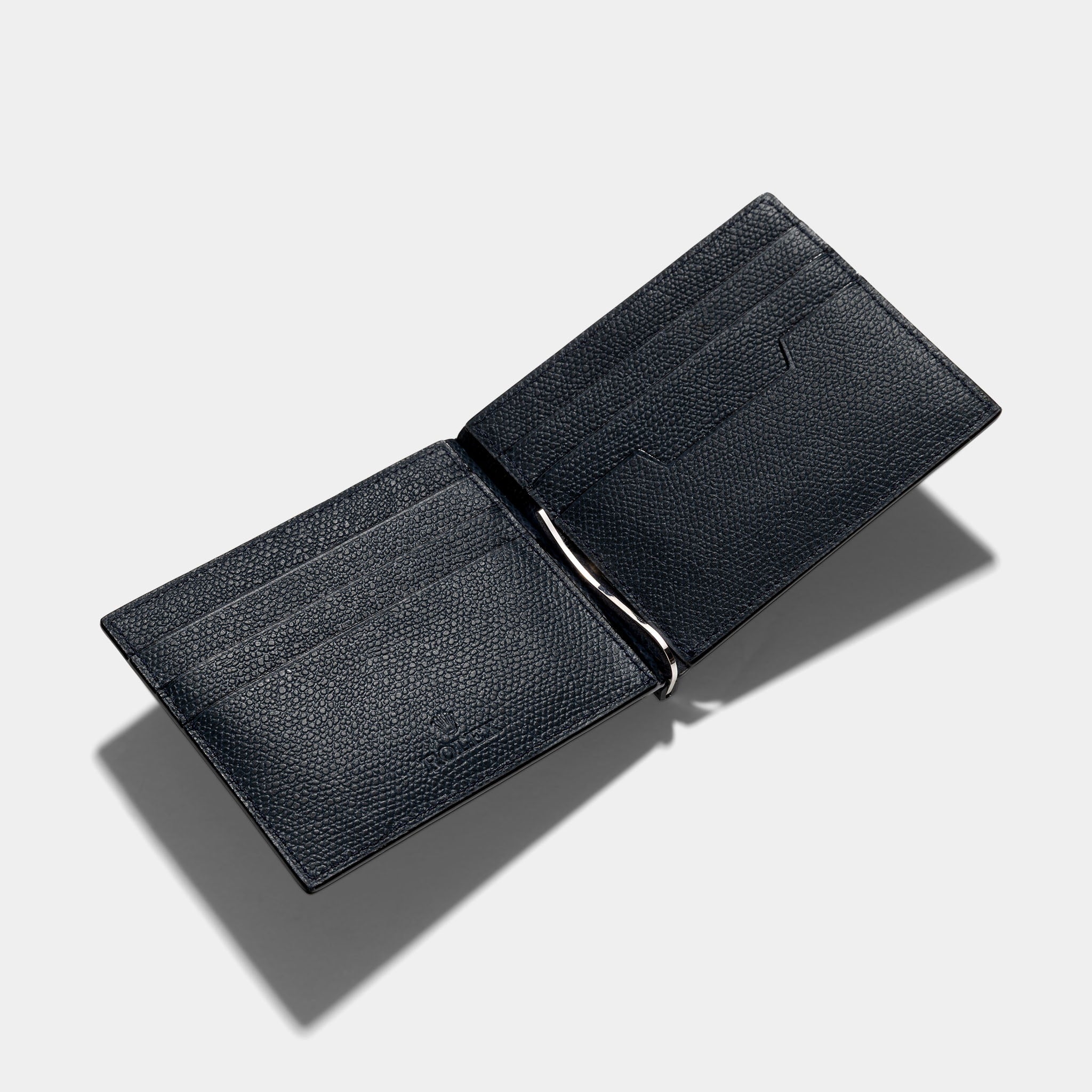 Rolex Blue leather wallet
