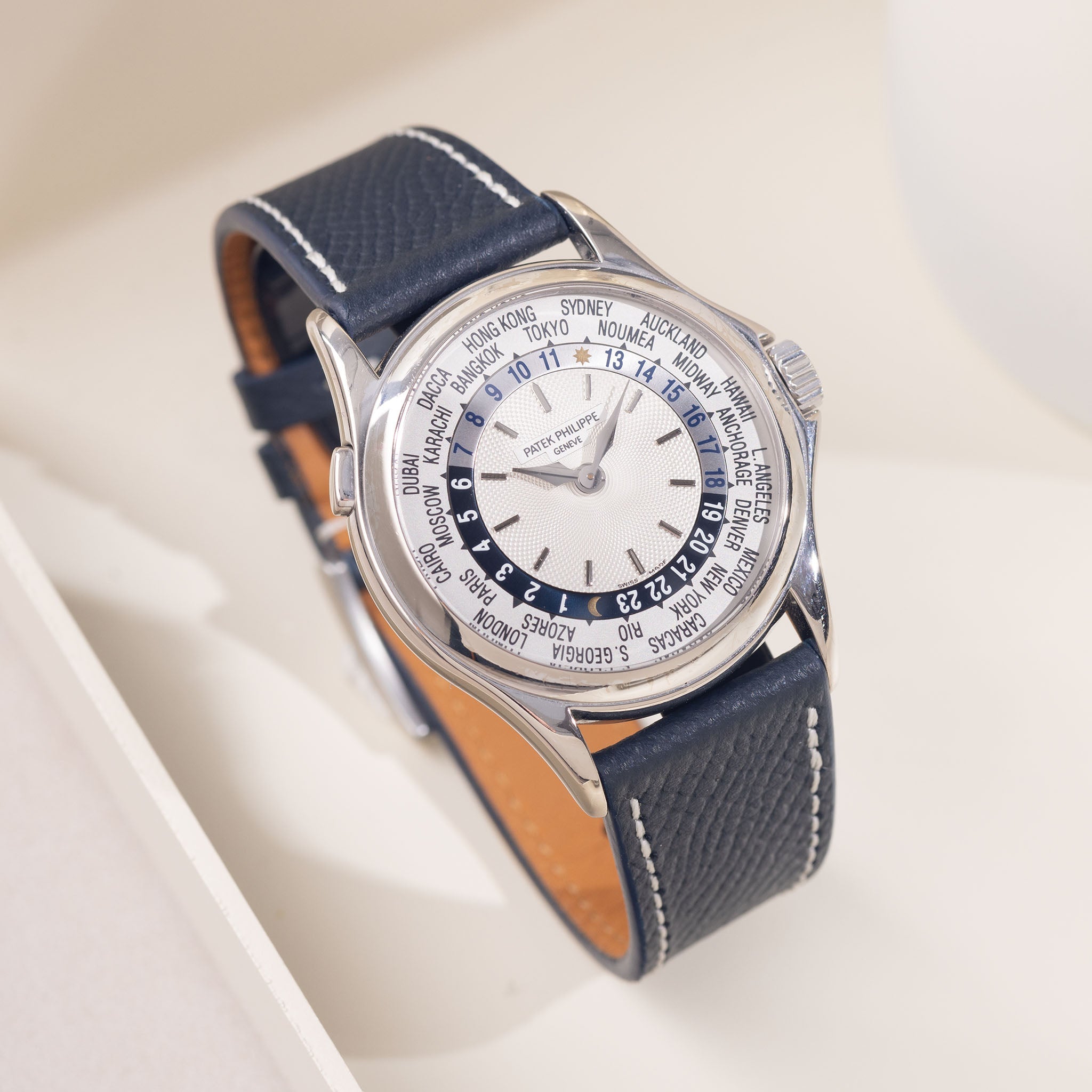 Marston Calf Midnight Blue Leren Horlogeband