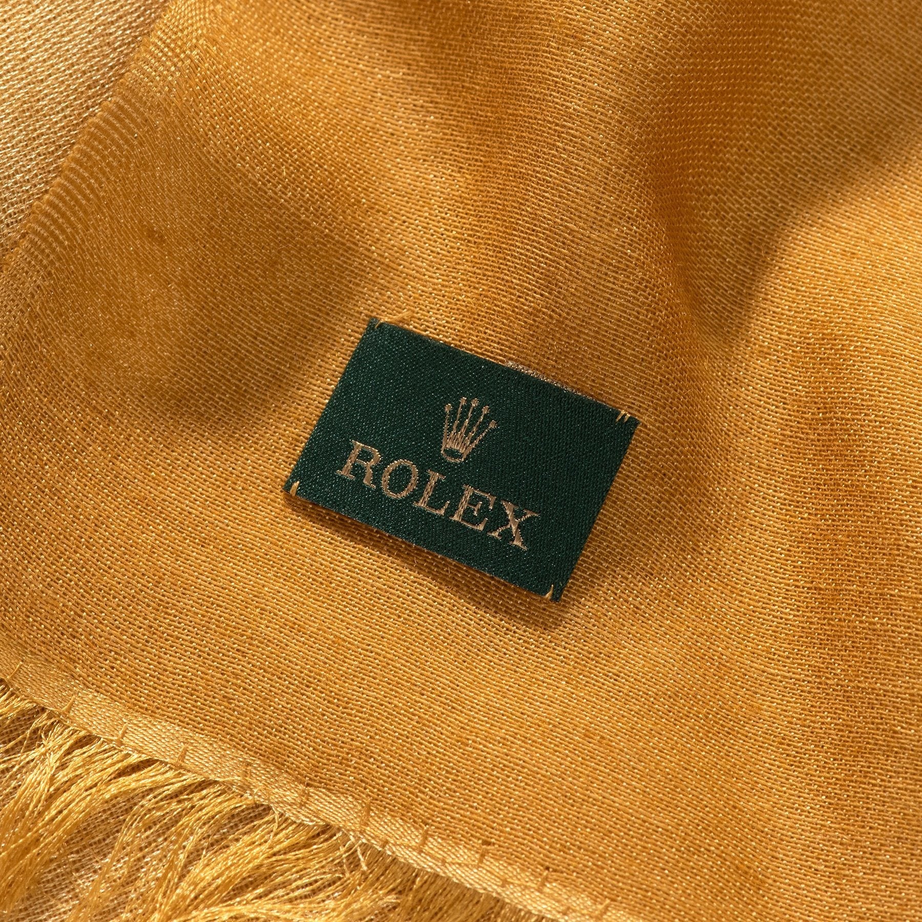 LARGE ROLEX CASHMERE AND SILK SCARF