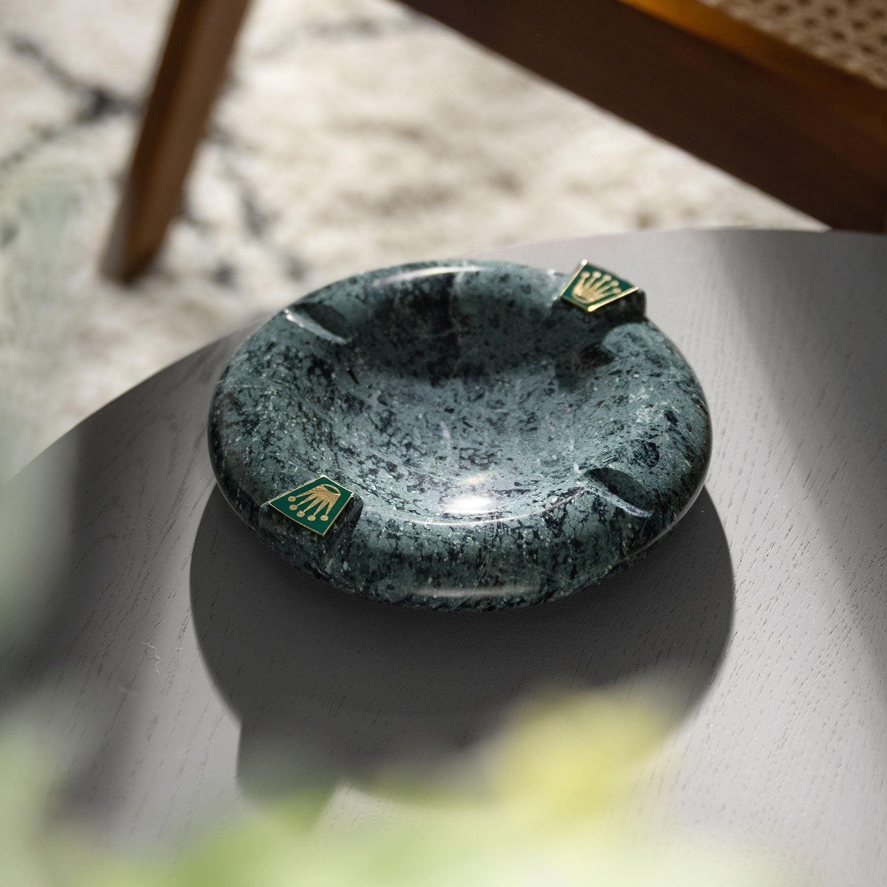 Rolex Green Marble Ashtray