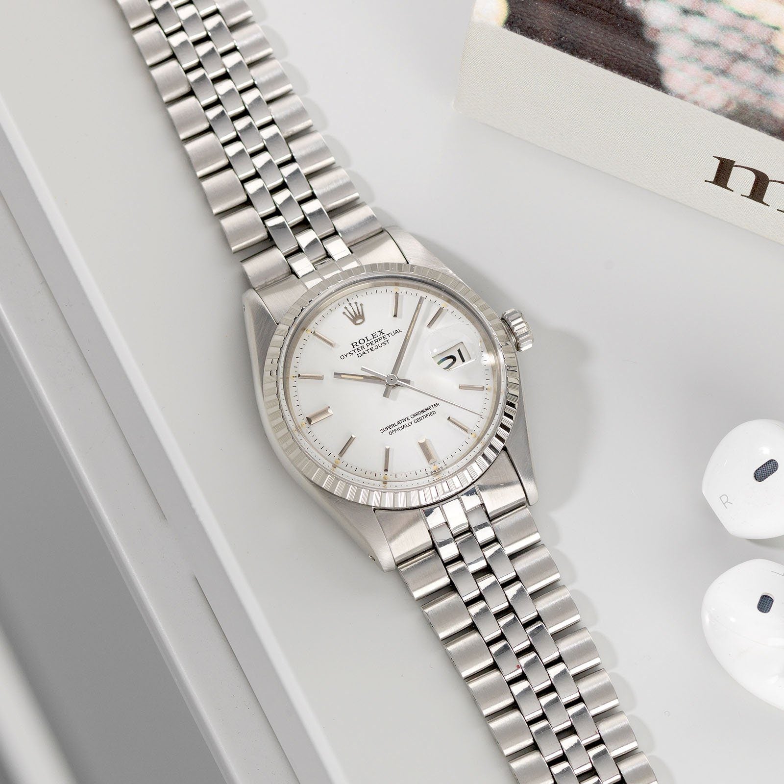 Rolex Datejust Polar White Dial 1603