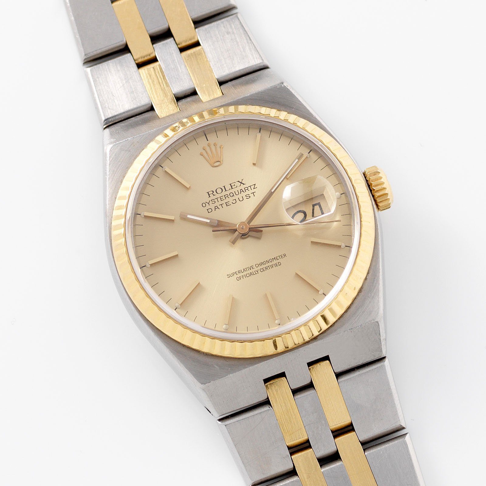 Rolex Oysterquartz Datejust Champagne Dial 17013