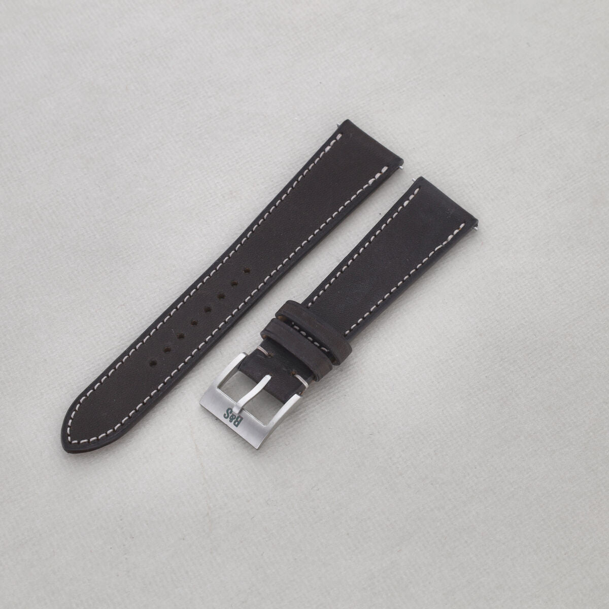 Sample Sale - Barenia Dark Brown Leather Watch Strap - 20mm - Quick Release Springbars System