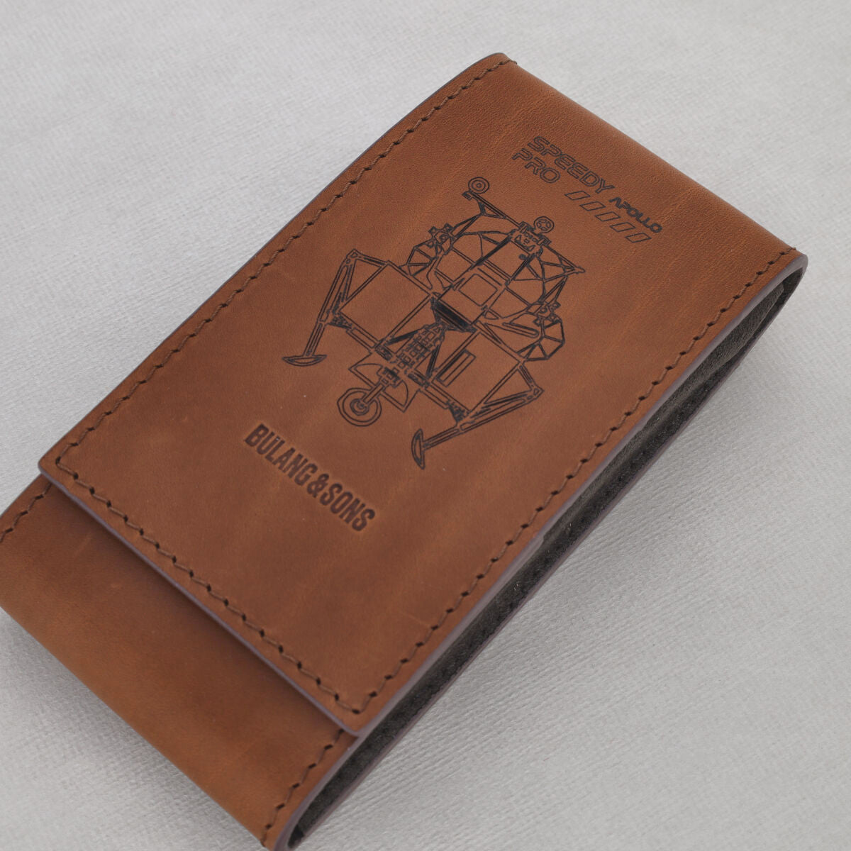 Sample Sale - Apollo - Barenia Cognac Brown Leather Watch Pouch