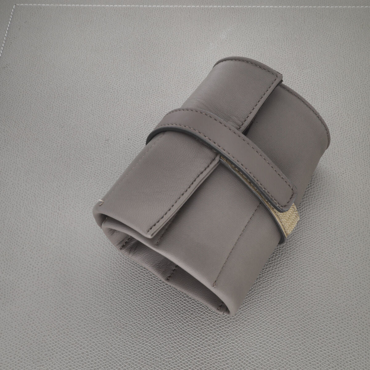 Sample Sale - Taupe Leather Strap Roll