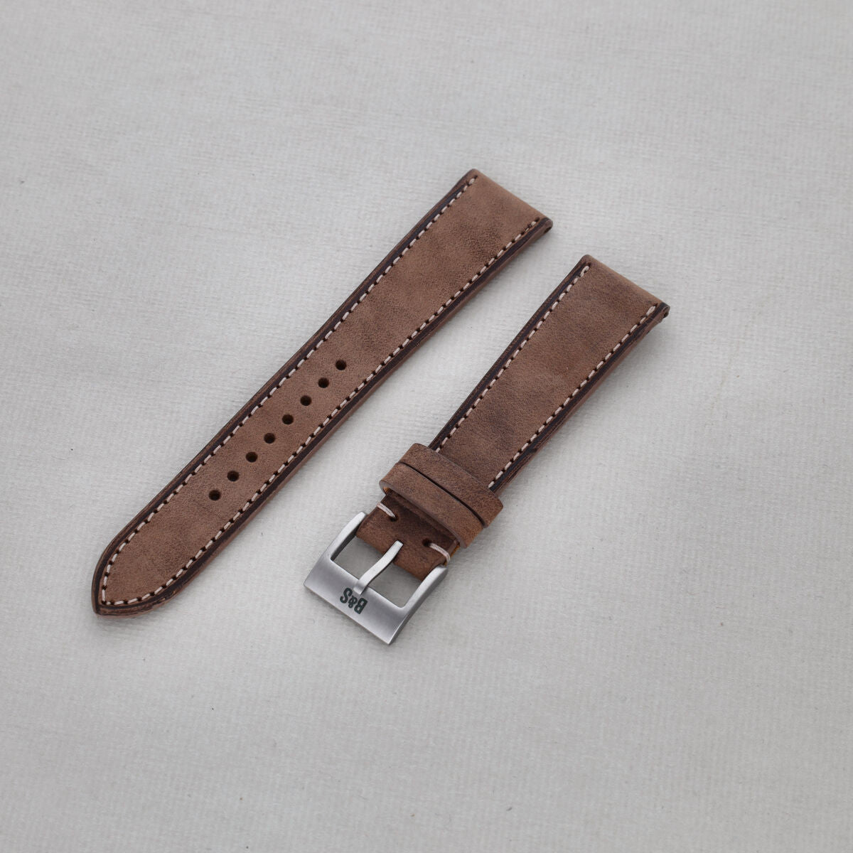 Sample Sale - Dry Soil Brown Leather Watch Strap - 20mm