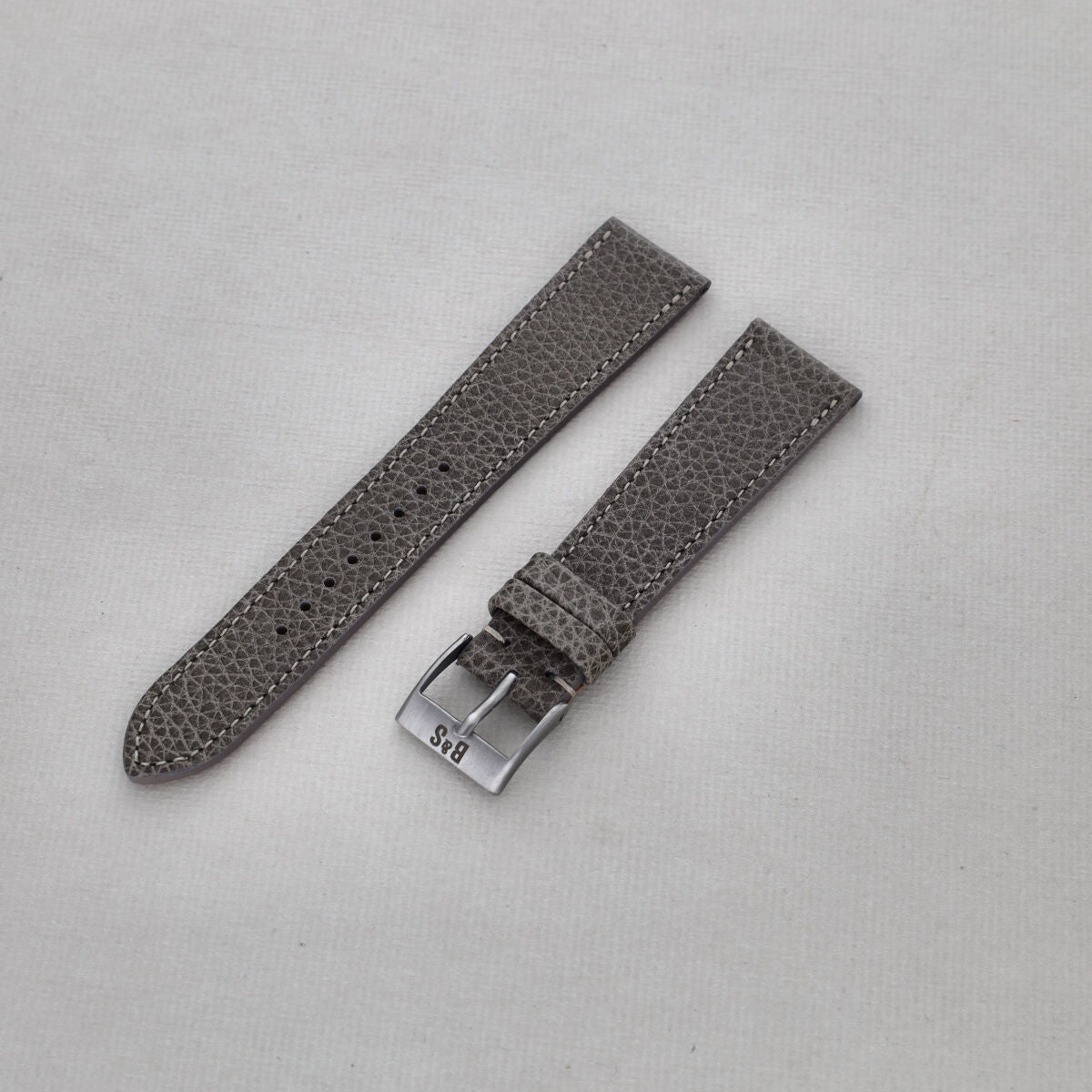 Sample Sale - Kansas Grey Leather Watch Strap - 19mm