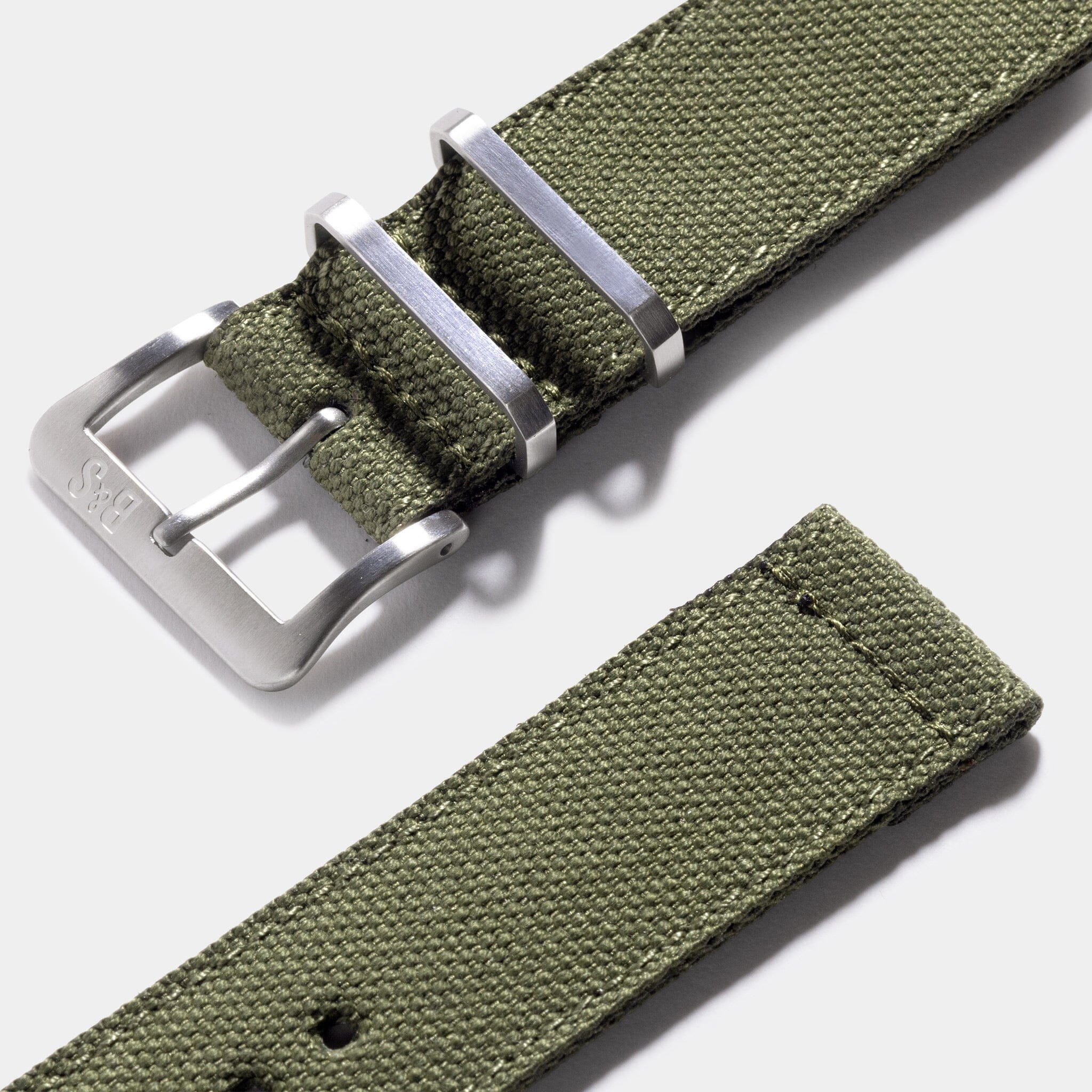 Horlogeband voor Rolex Submariner 5513 & 1680 - Olive Canvas