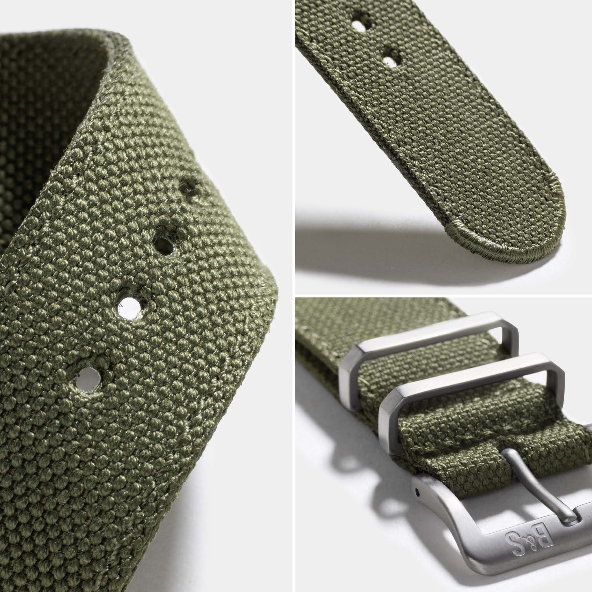 Horlogeband voor Rolex Submariner 5513 & 1680 - Olive Canvas