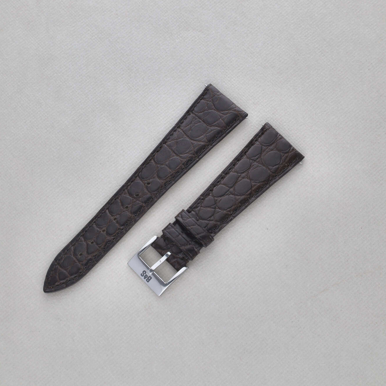 Sample Sale - Dark Brown Alligator Leather Watch Strap - 22mm - Quick Release System