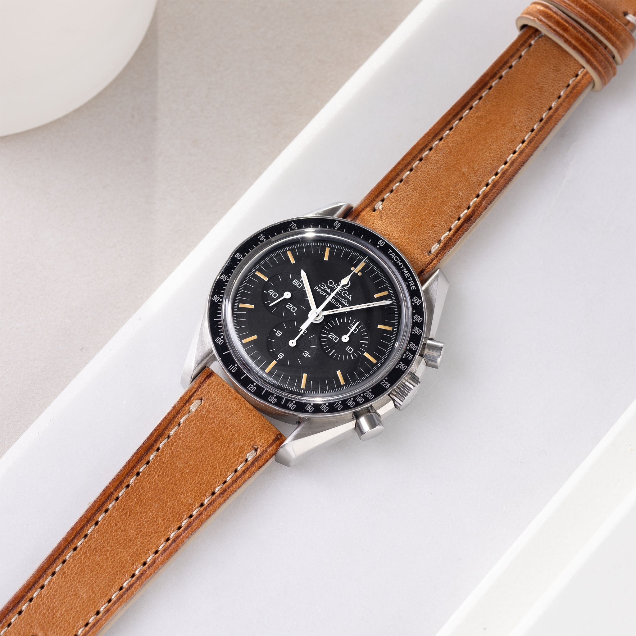 Horlogeband voor Omega Speedmaster Professional - Brown Retro Leather