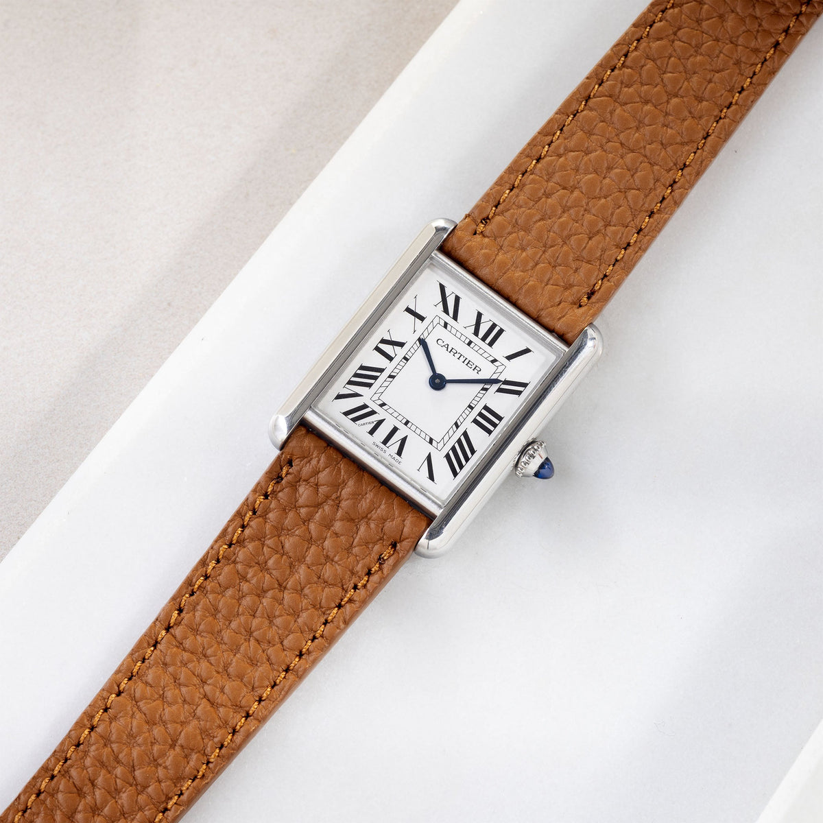 Strap for Cartier Tank Must (2021 - today) - The Grana Cognac