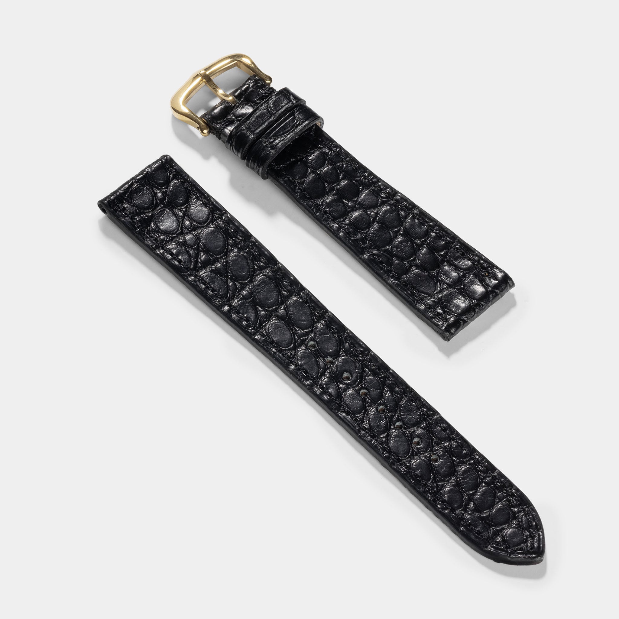 Strap for Cartier 17.5mm - The Black Alligator