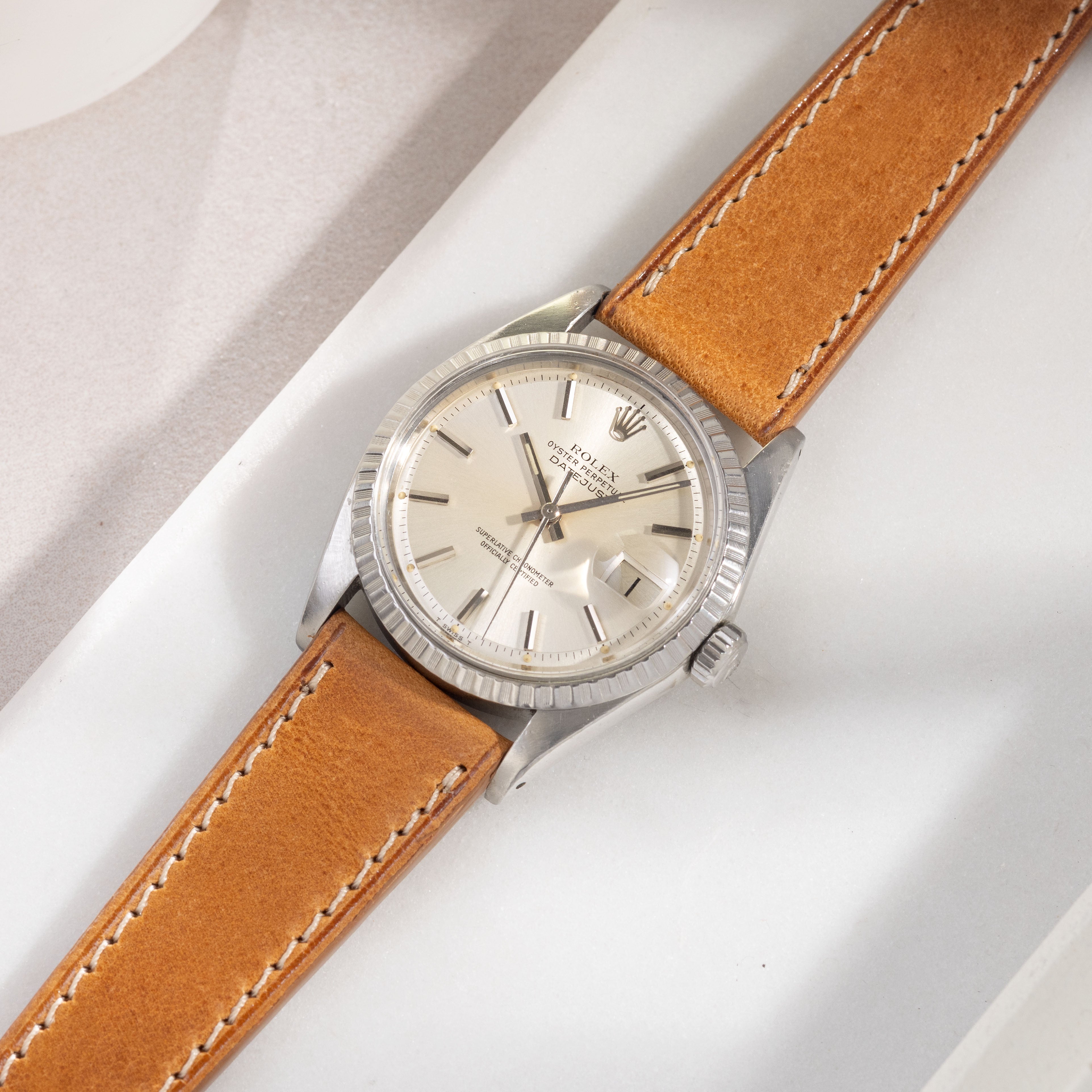 Durham Cognac Brown Leather Watch Strap