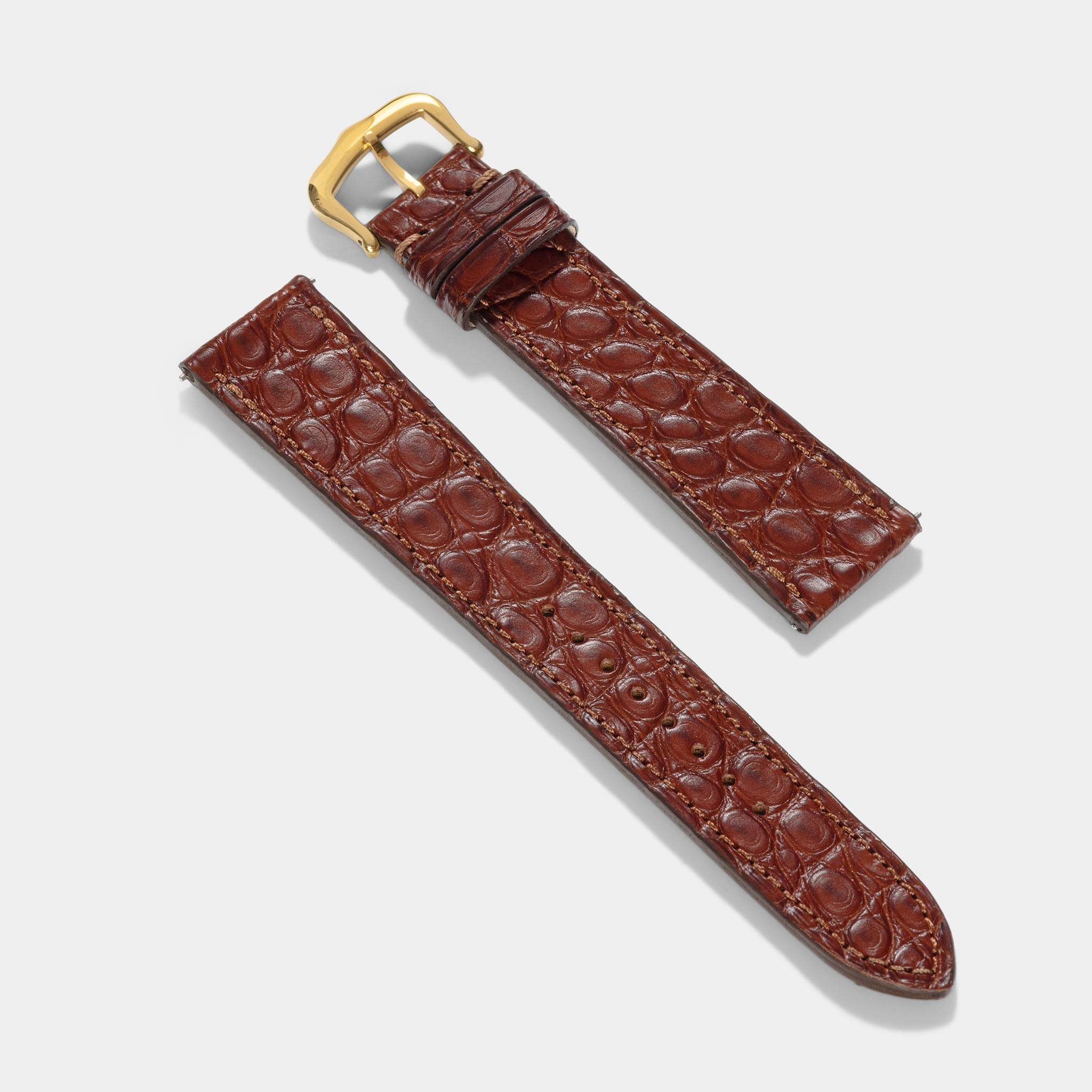 Strap for Cartier Tank Louis (2021-today) - Dark Brown Alligator