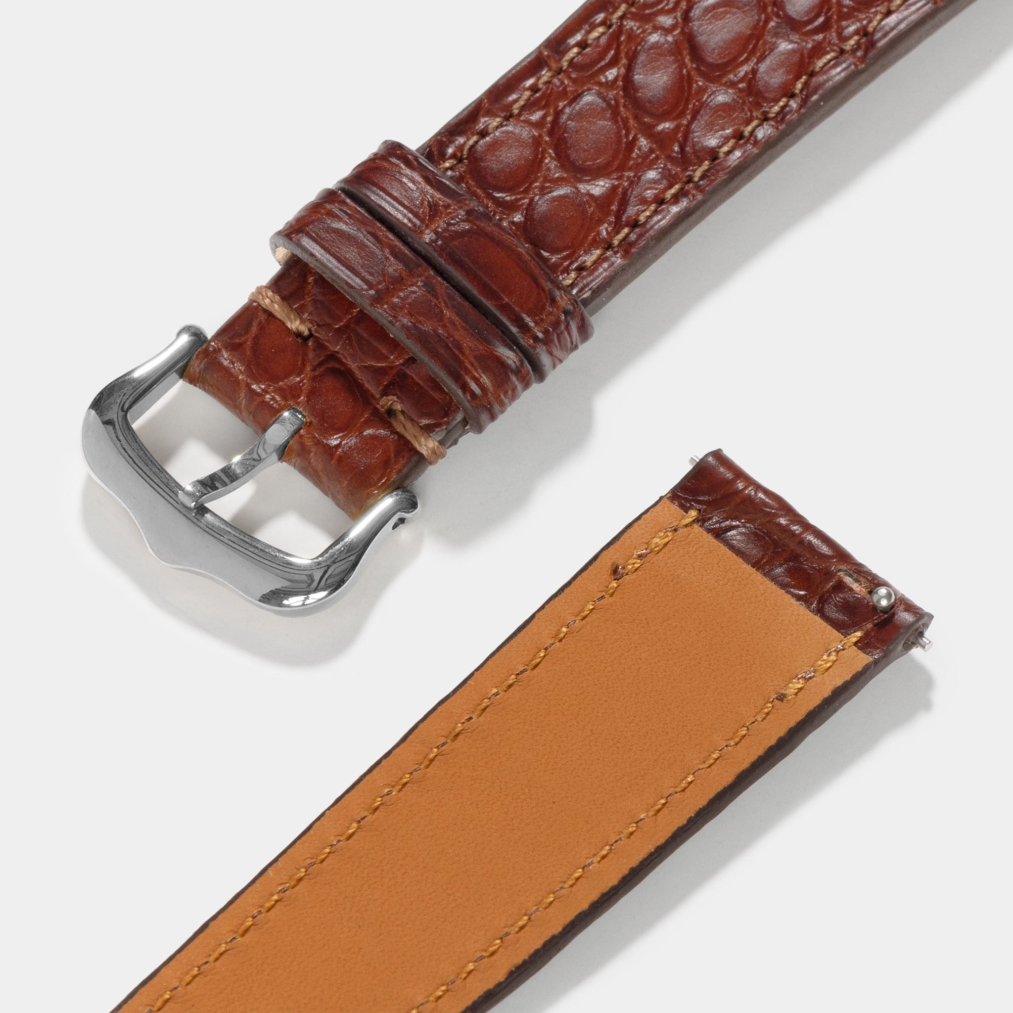Strap for Cartier Tank Must (2021-today) - Dark Brown Alligator