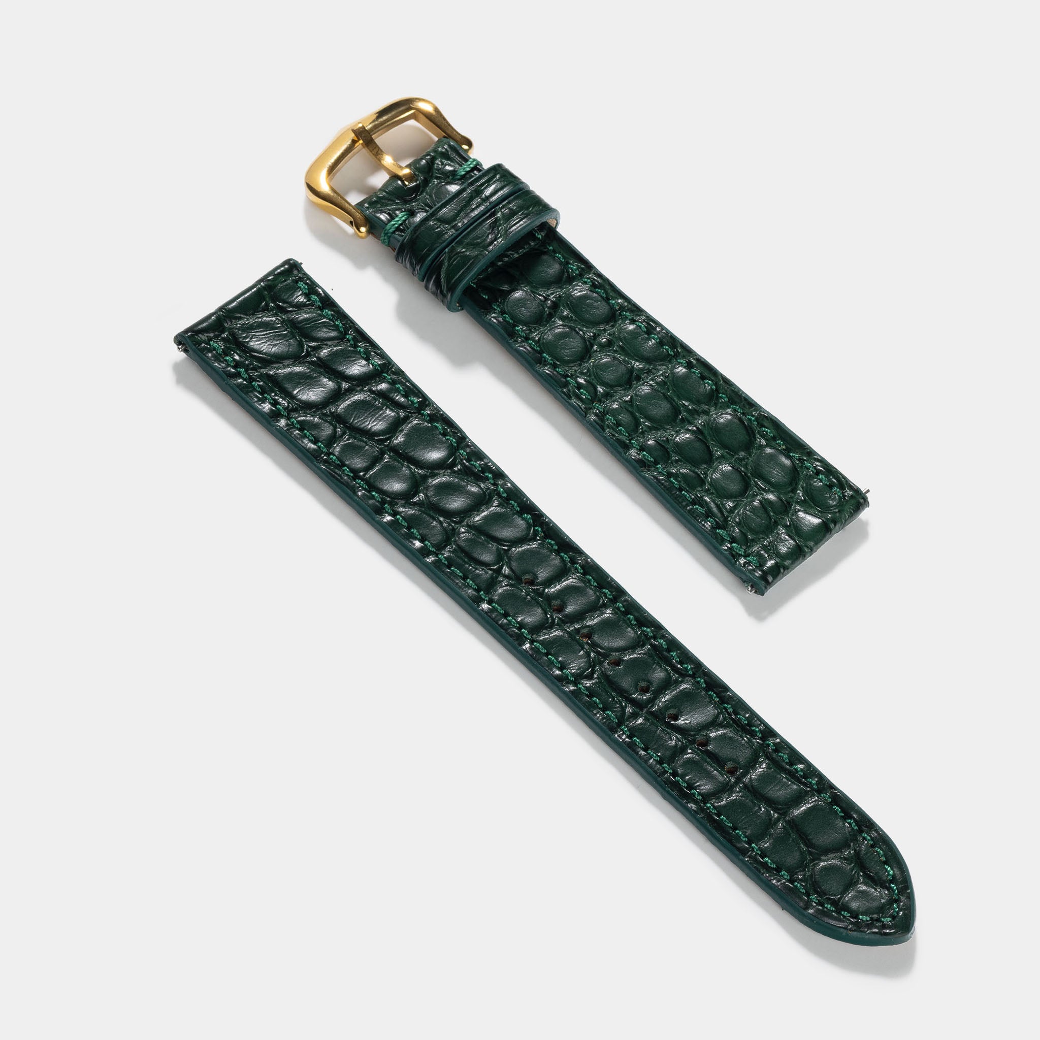 Strap for Cartier Tank Louis (2021-today) - Green Alligator