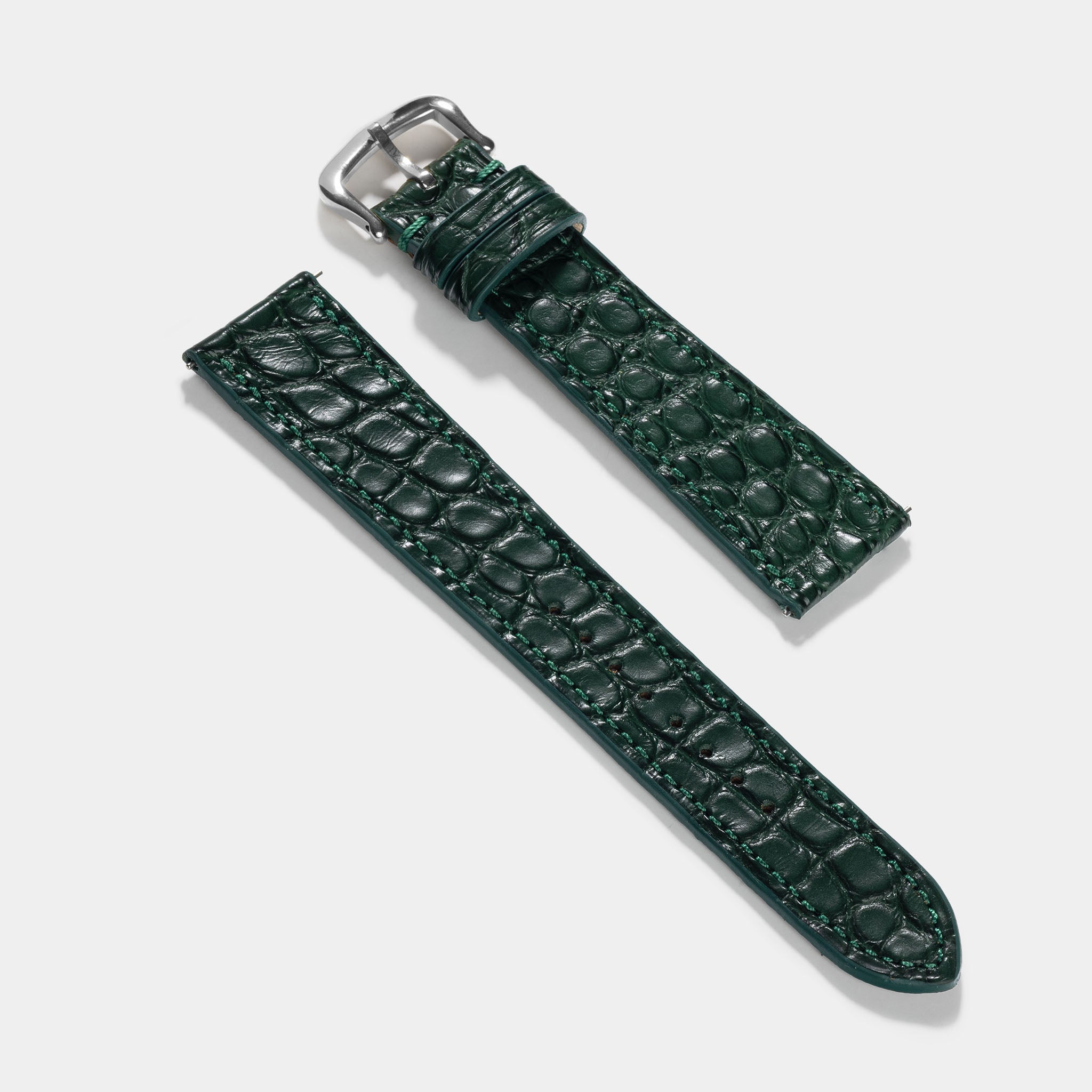 Strap for Cartier Tank Must (2021-today) - Green Alligator