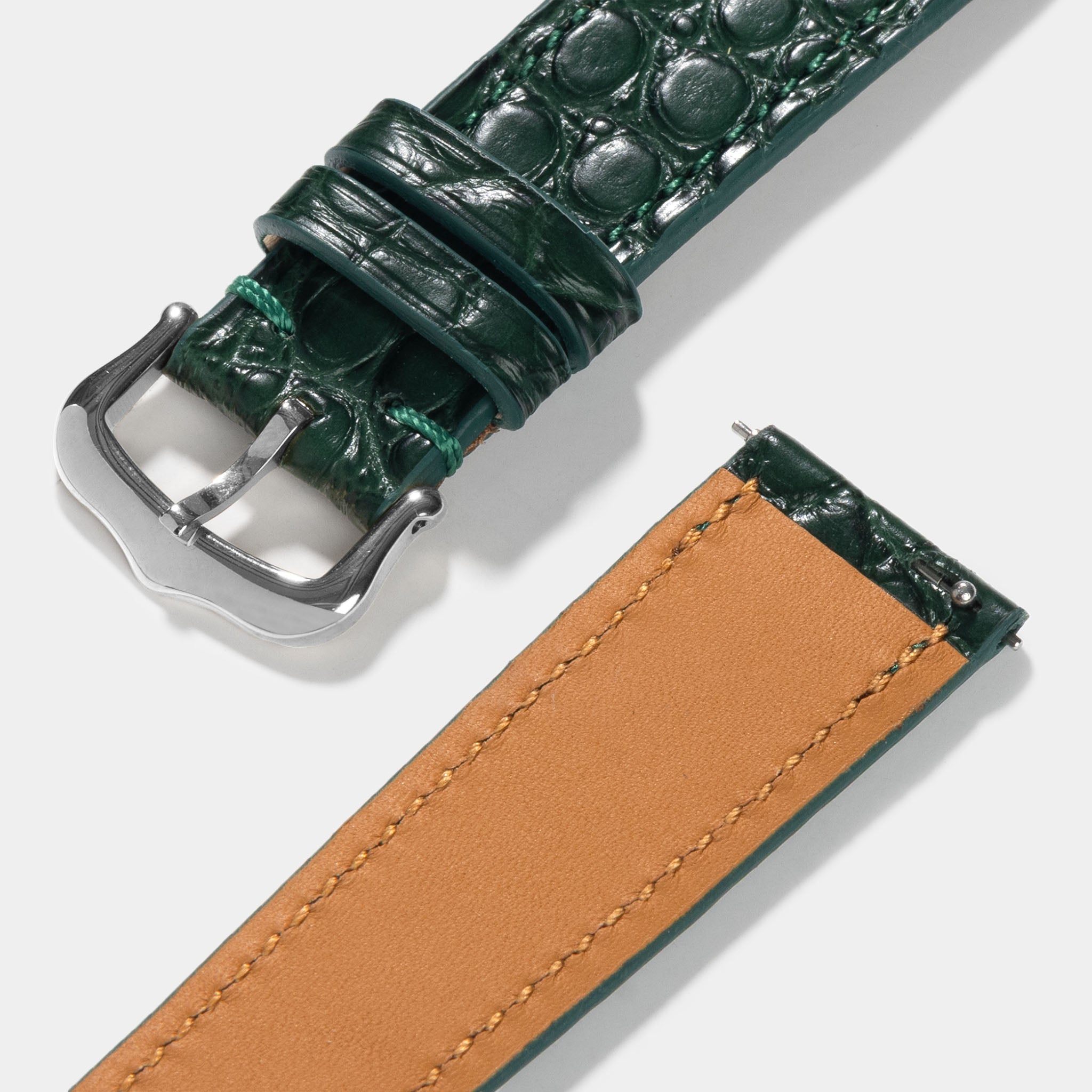 Strap for Cartier Tank Must (2021-today) - Green Alligator