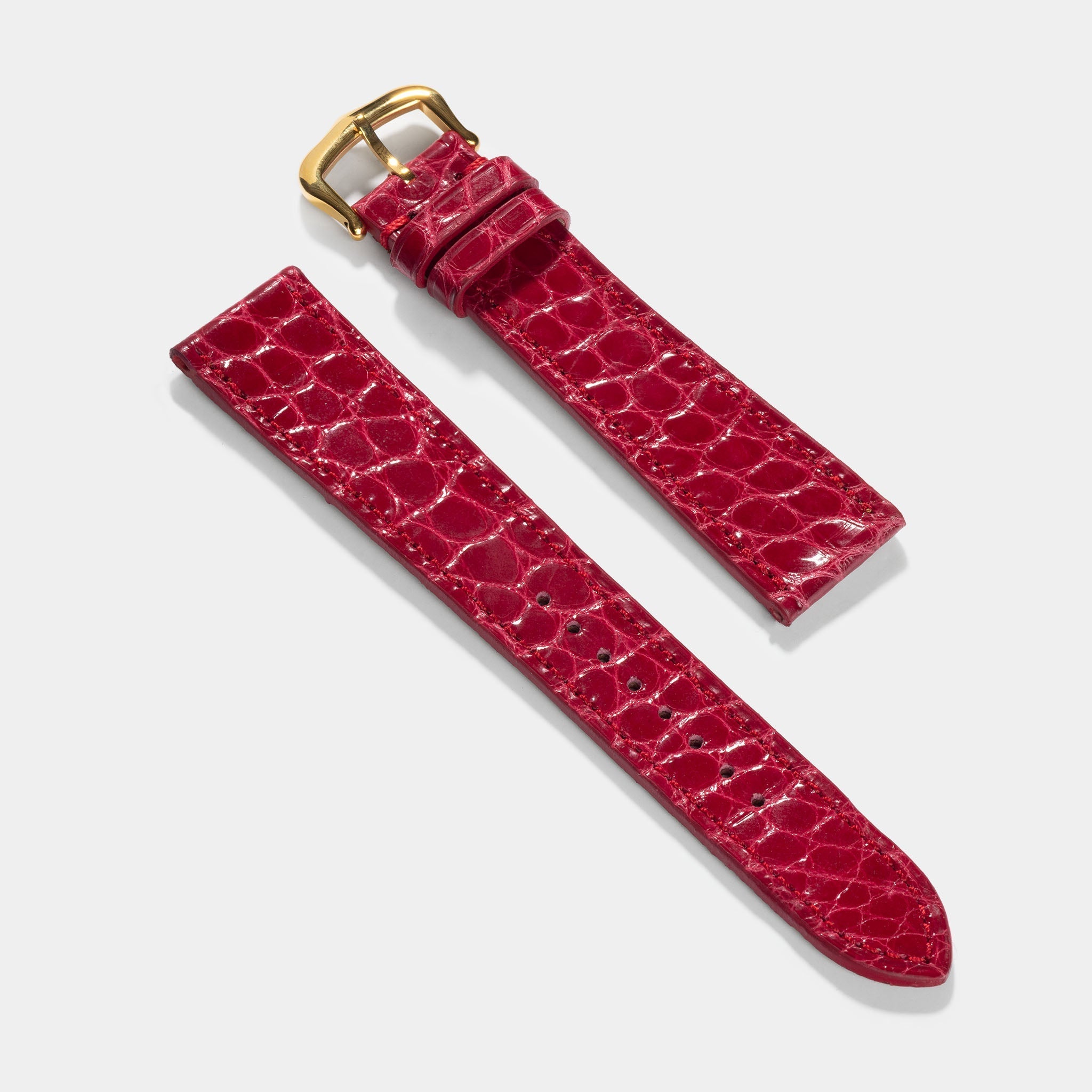 Strap for Cartier Tank Louis (2021-today) - Red Alligator
